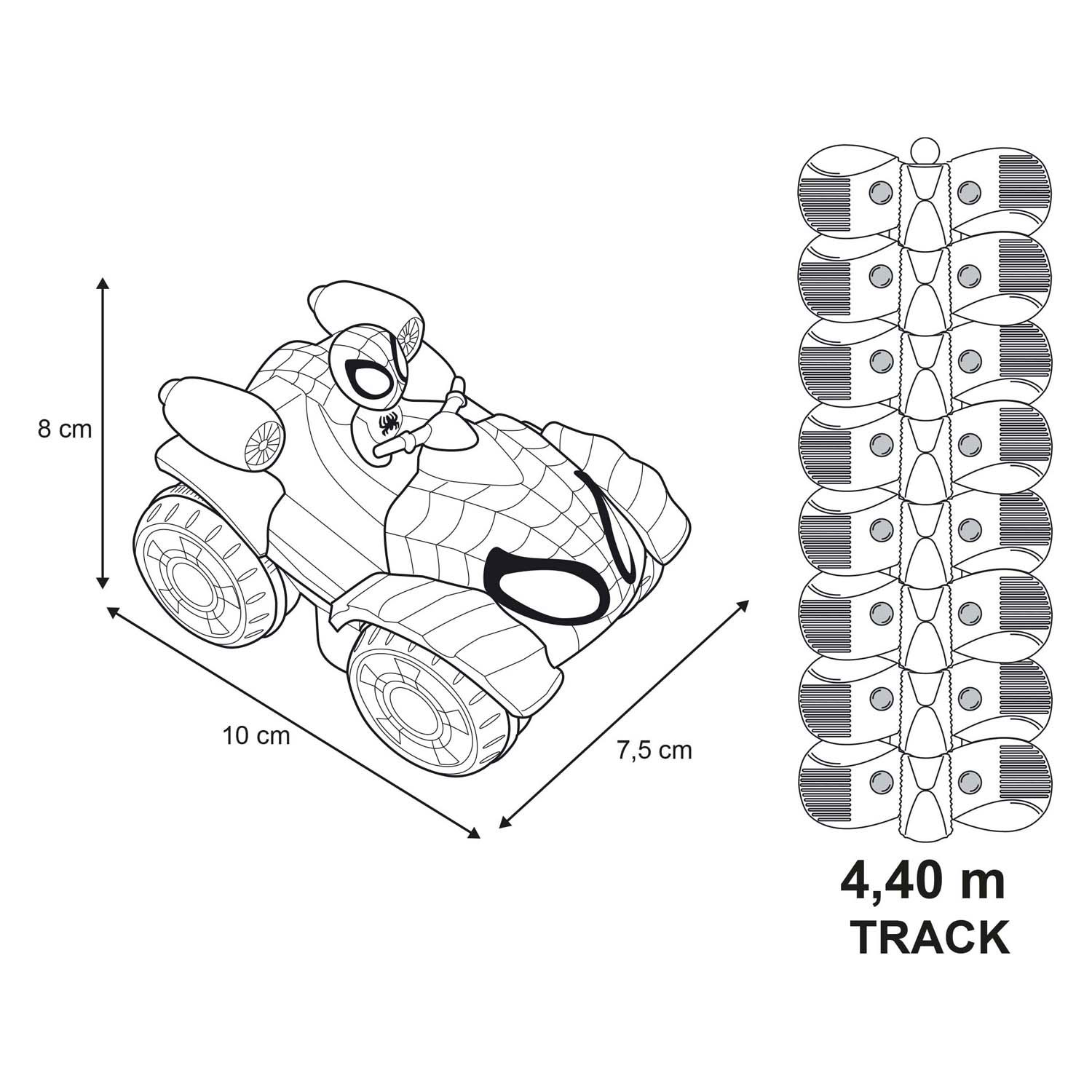 Smoby Spidey Flextreme Racebaan Set