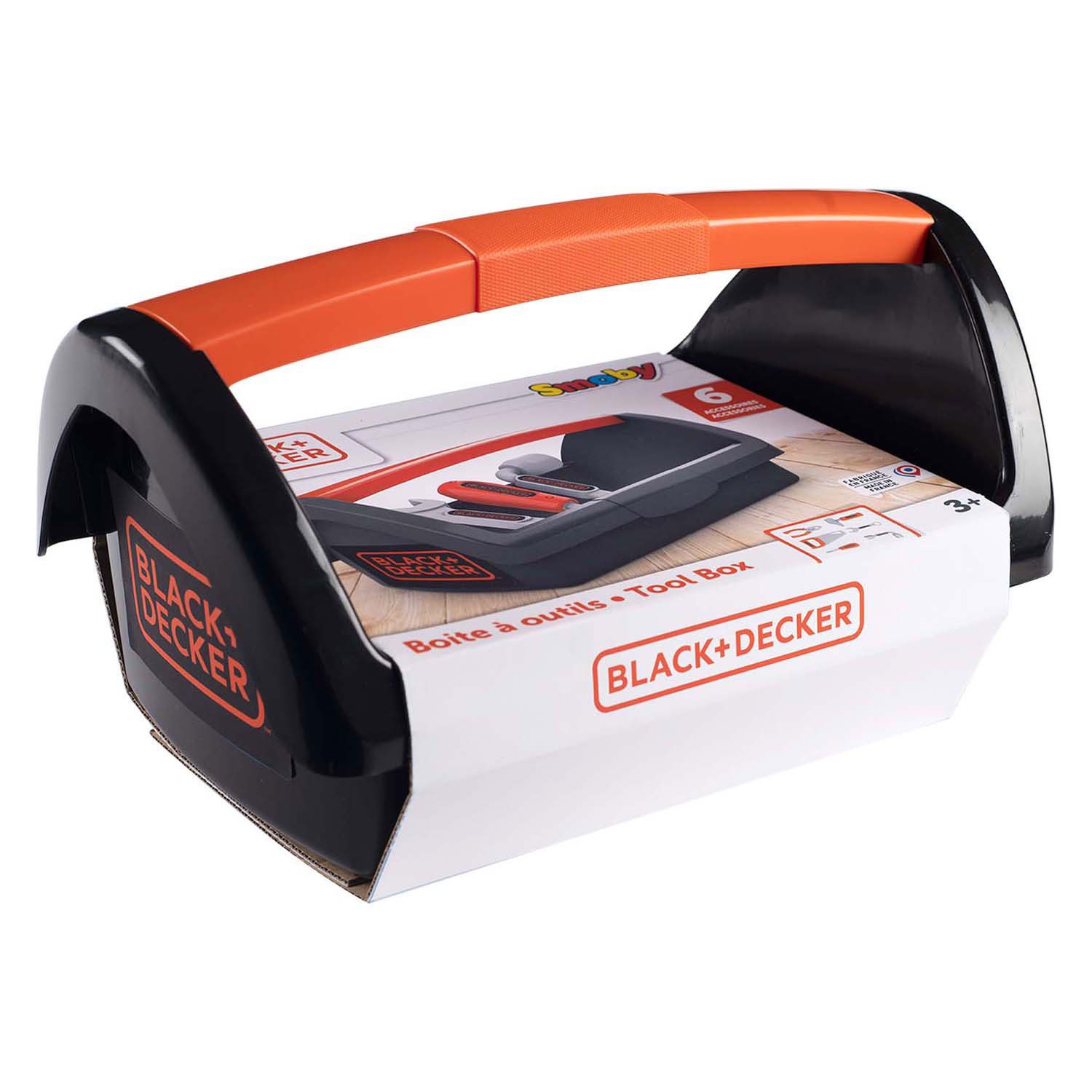 Smoby Black & Decker Gereedschapskist met Gereedschap, 6dlg.