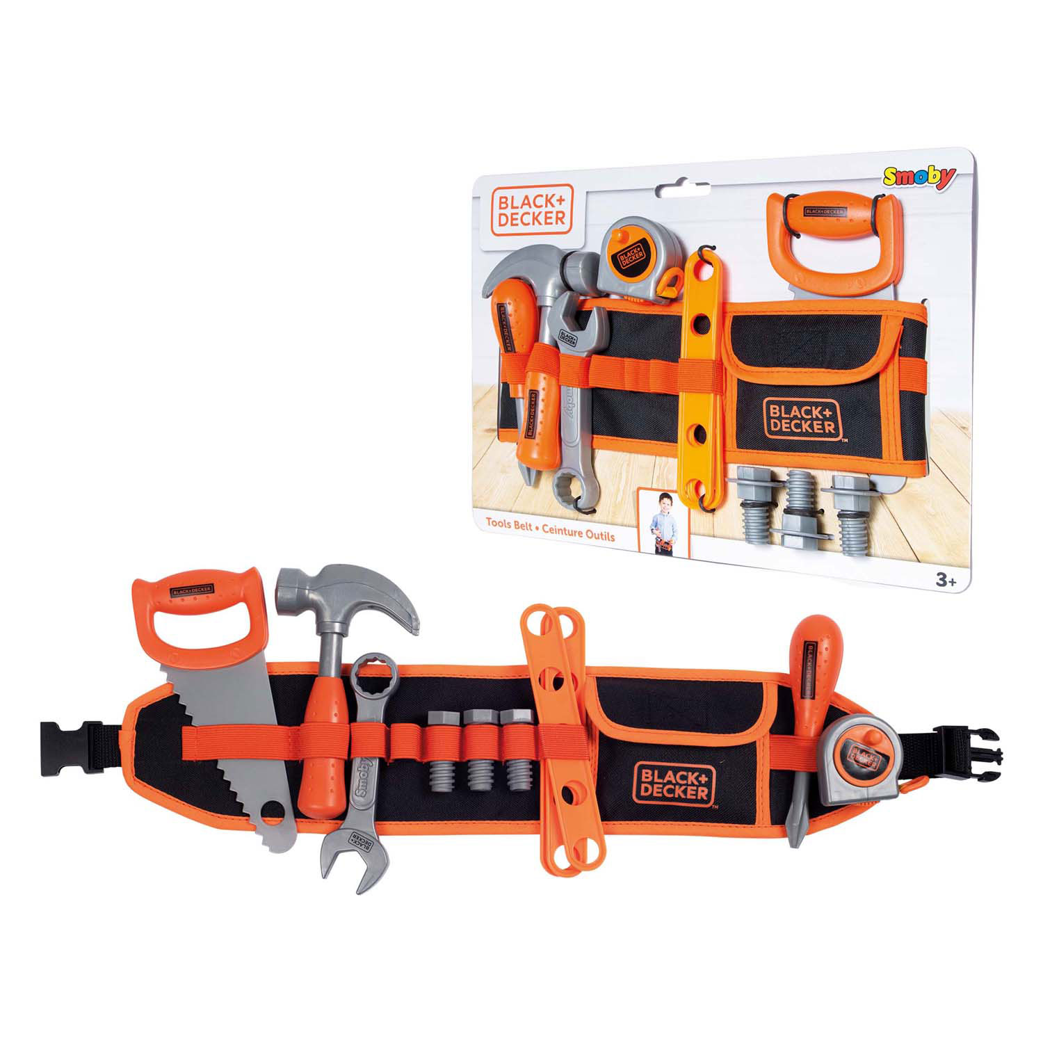 Smoby Black & Decker Gereedschapsriem met Gereedschap, 12dlg.