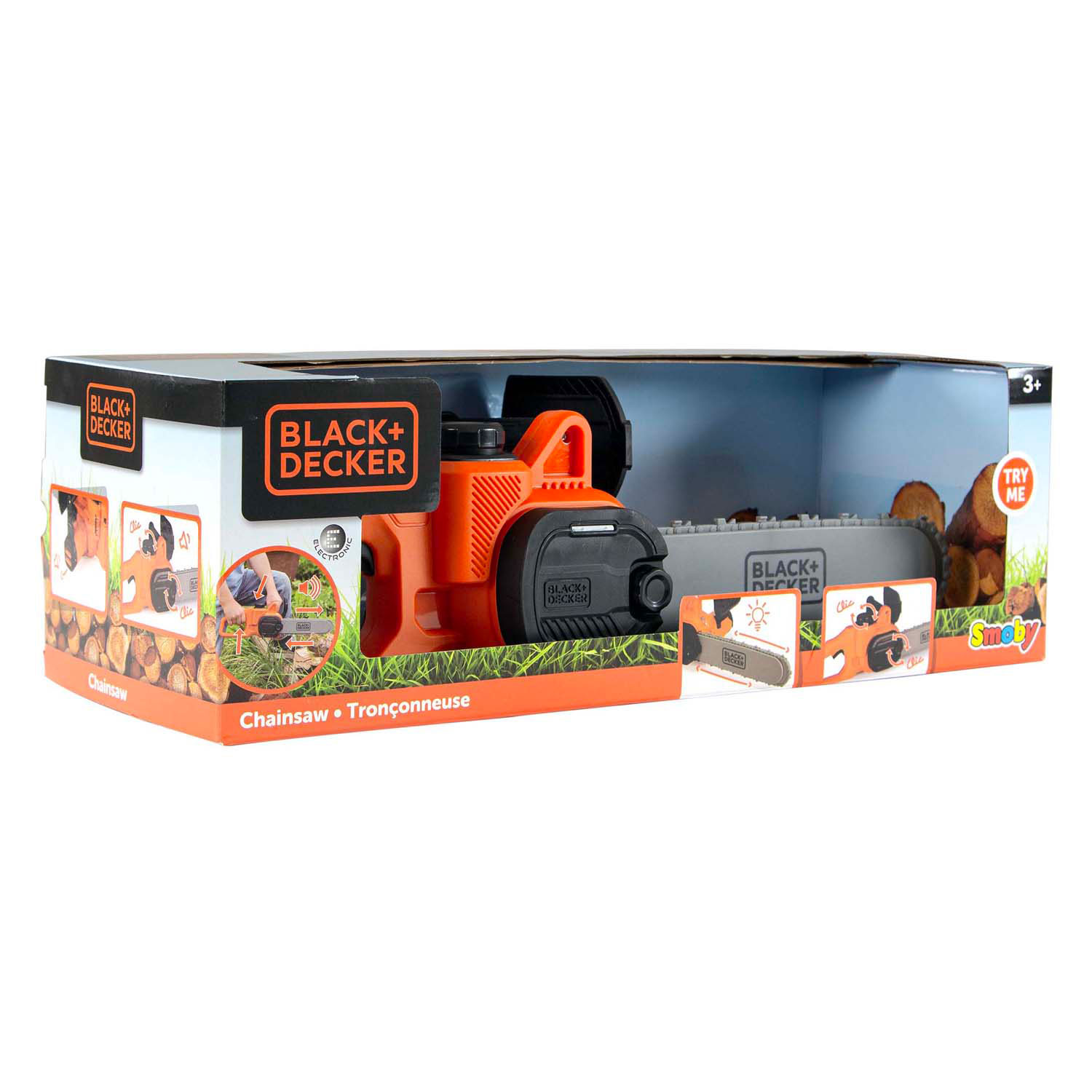 Smoby Black & Decker Kettingzaag met Licht en Geluid