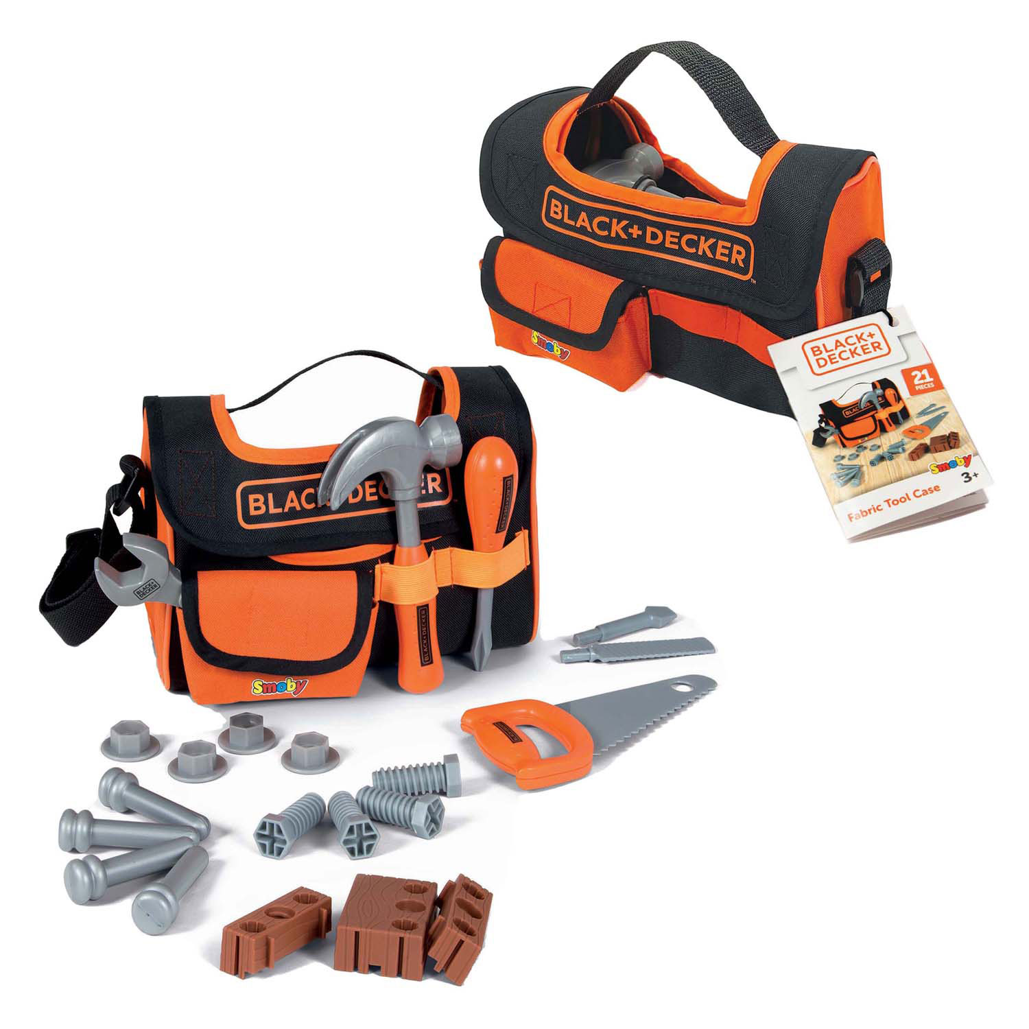 Smoby Black & Decker Gereedschapstas met Gereedschap, 21dlg.