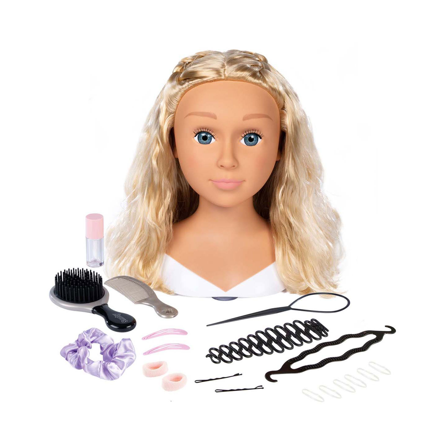 Smoby My Beauty Friseurpuppe blond mit Zubehör, 19-tlg.