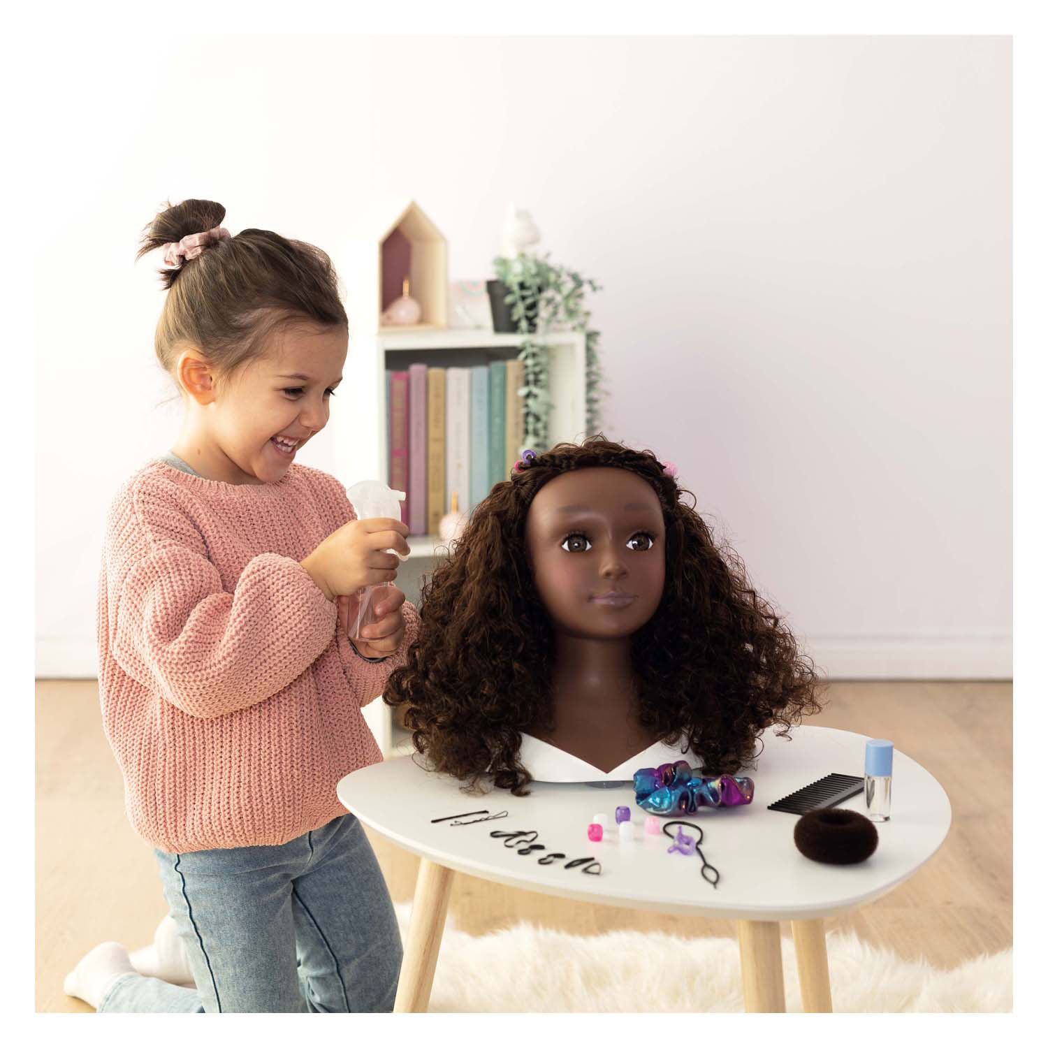 Smoby Mijn Beauty Kappop Afro met Accessoires, 23dlg.