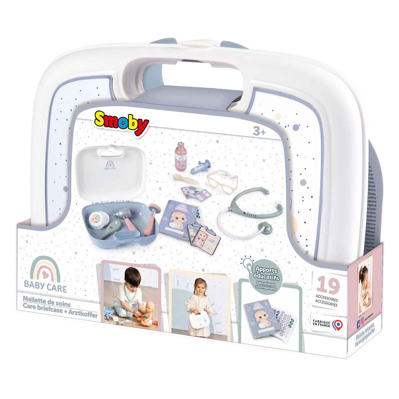 Smoby Baby Care Dokterskoffer, 19dlg.