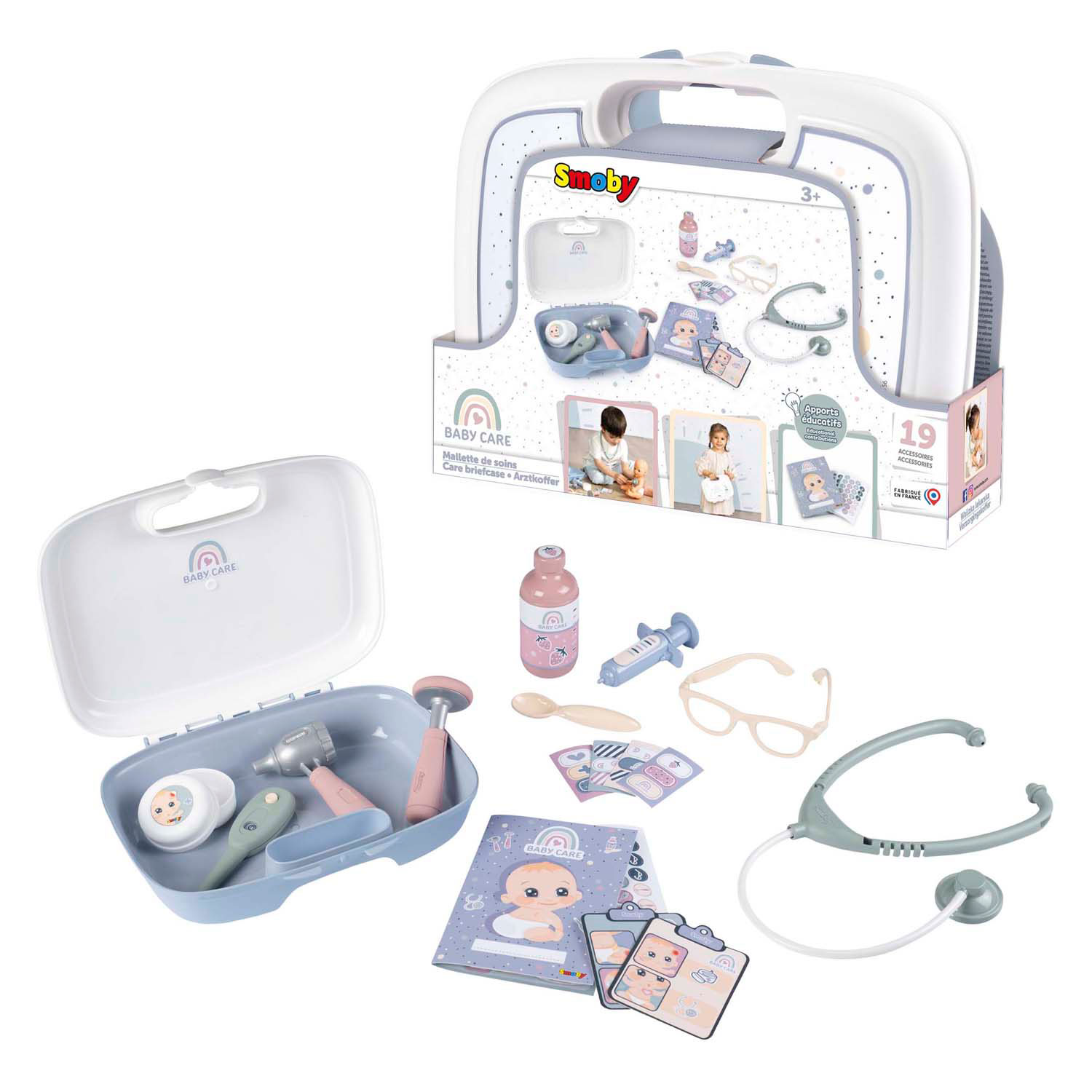 Smoby Baby Care Dokterskoffer, 19dlg.