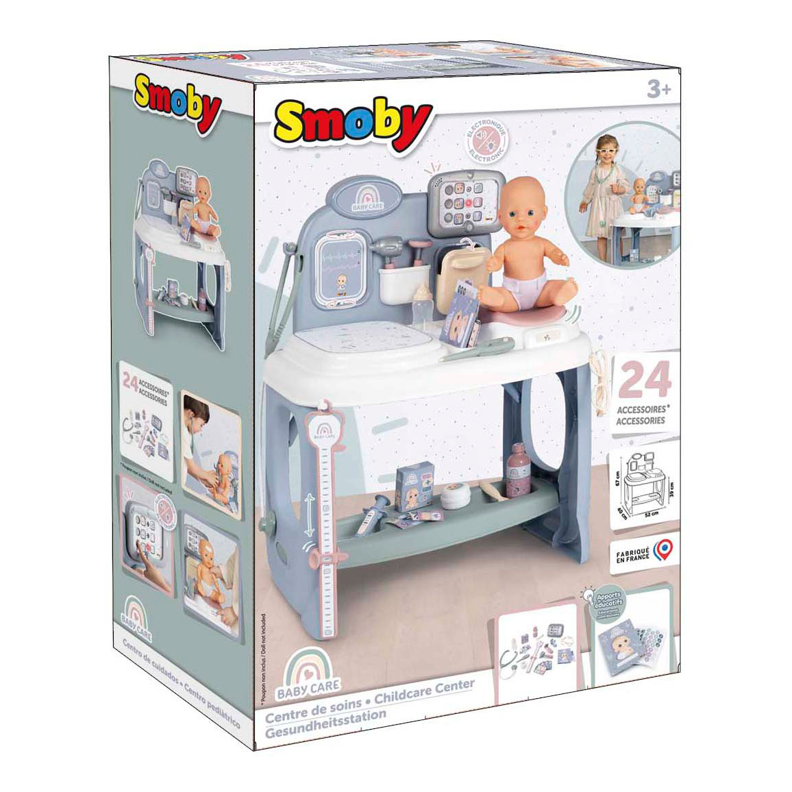 Smoby Baby Care Verzorgingstafel, 24dlg.