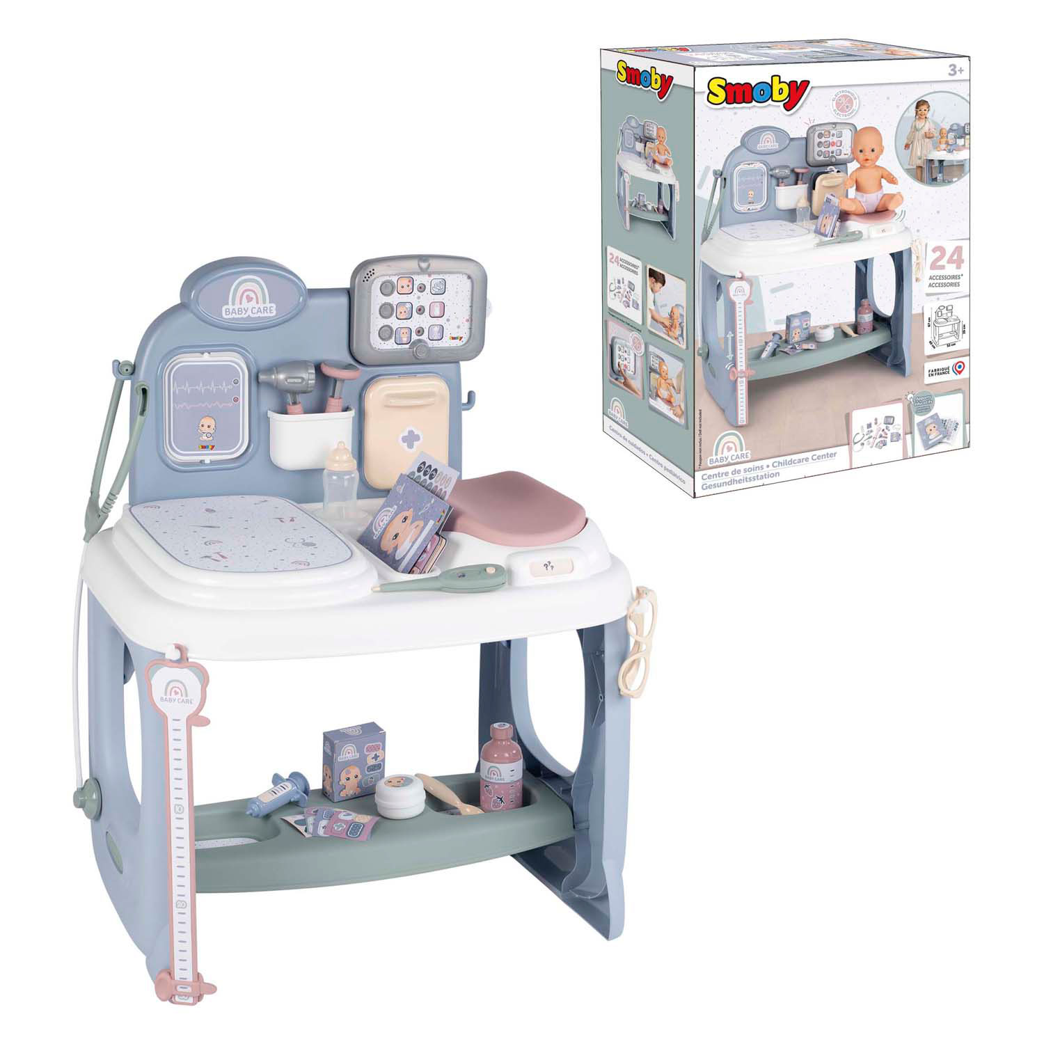 Smoby Baby Care Verzorgingstafel, 24dlg.