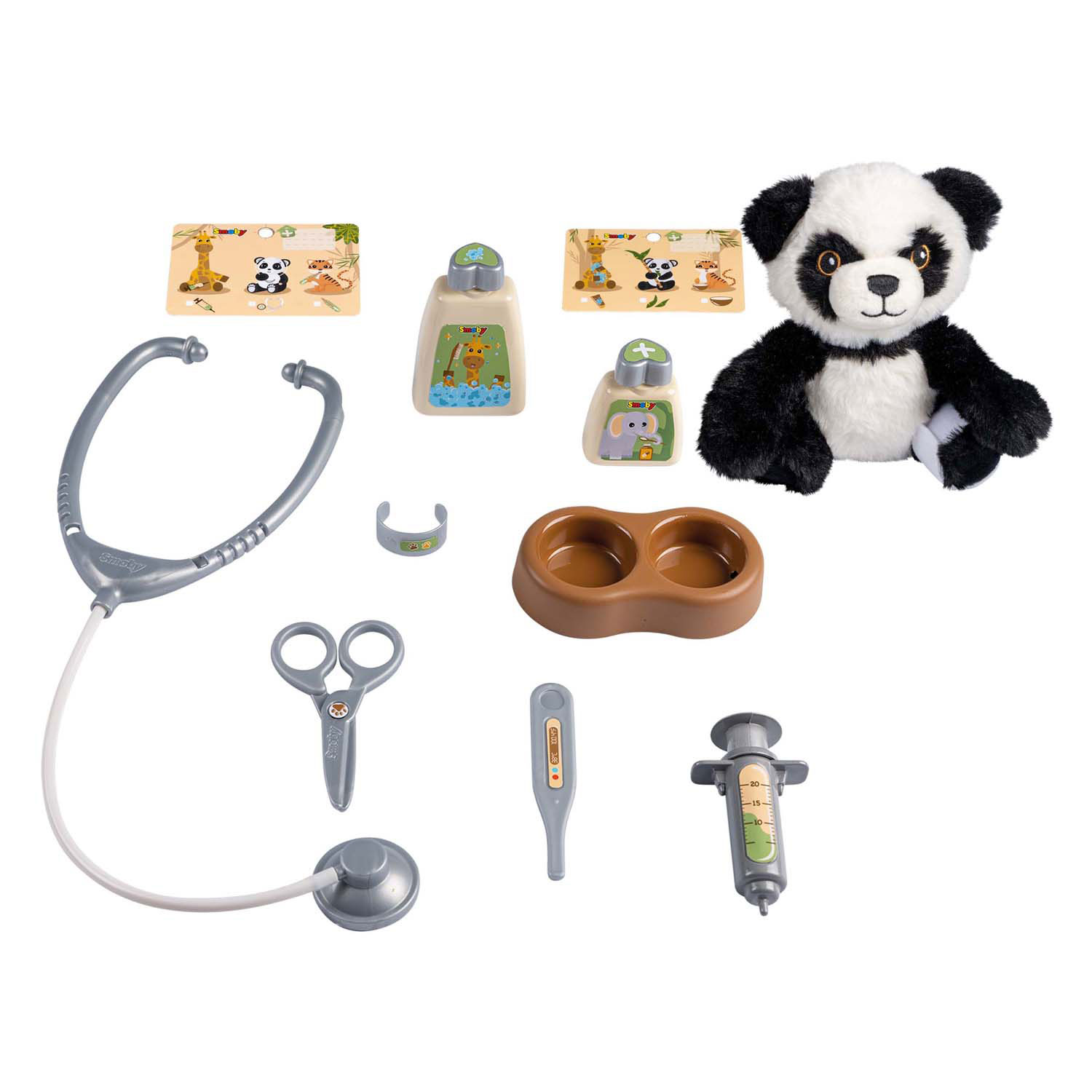 Smoby Dierenverzorger Reismand met Panda, 12dlg.