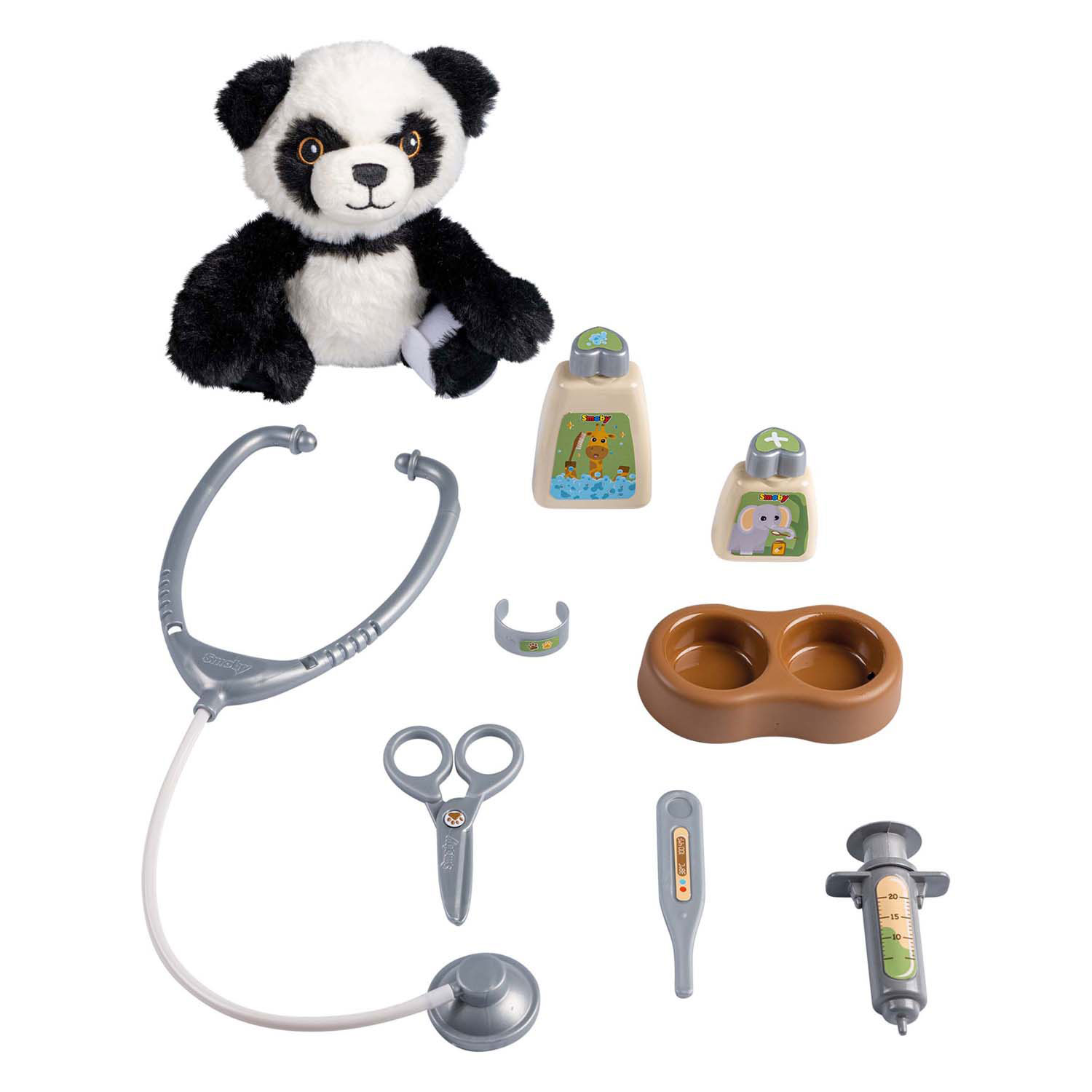 Smoby Dierenverzorger Trolley met Panda, 10dlg.