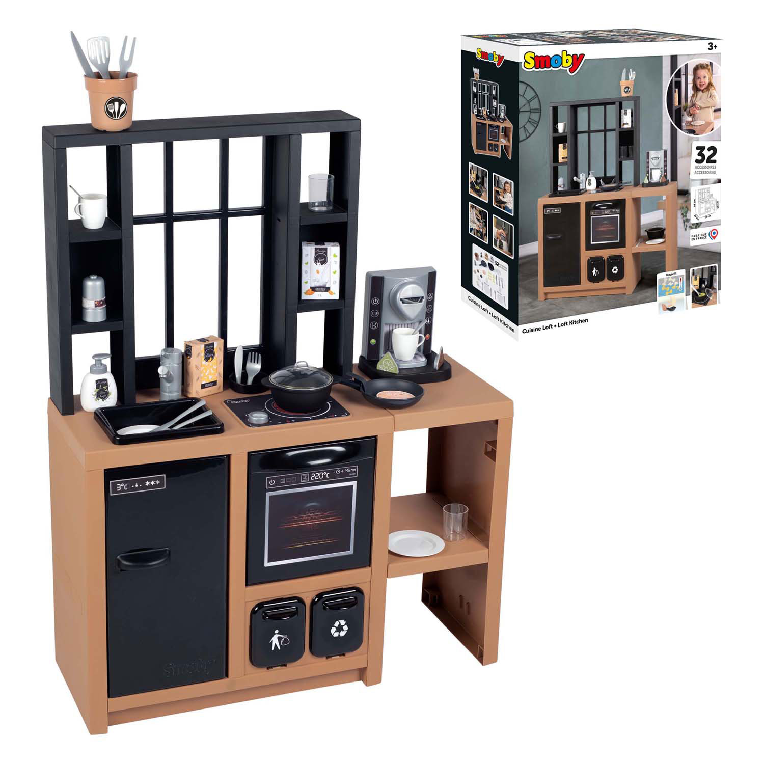 Smoby Loft Speelkeuken, 32dlg.