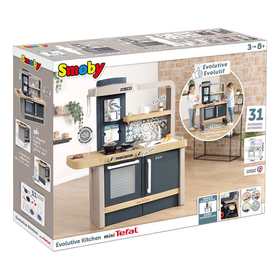 Smoby Tefal Evolutieve Speelkeuken, 31dlg.