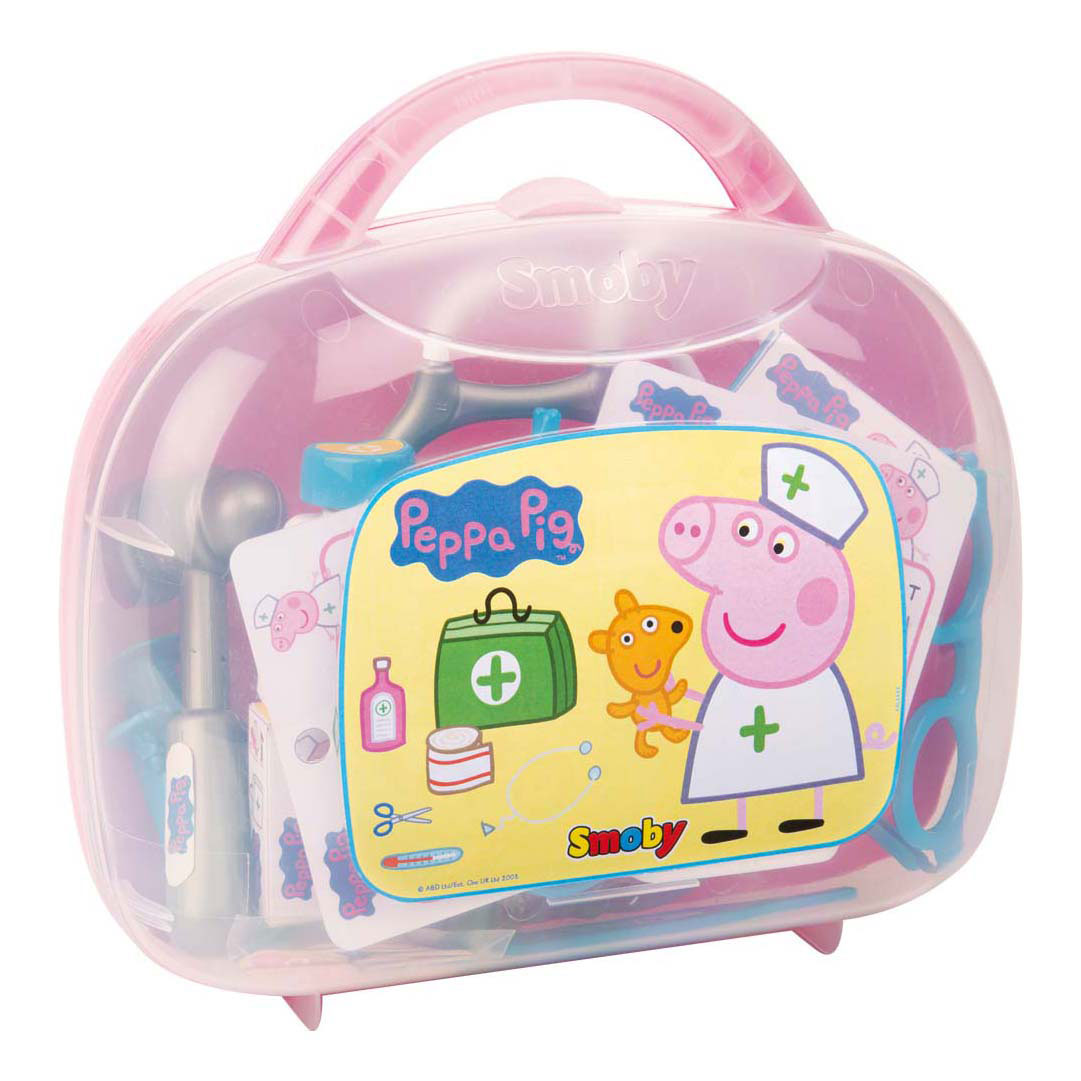 Smoby Peppa Pig Dokterskoffer, 15dlg.