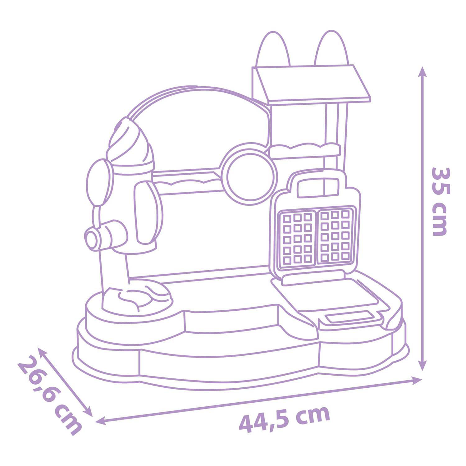 Usine de crème glacée Smoby Gabby et la maison magique , 20 pcs.