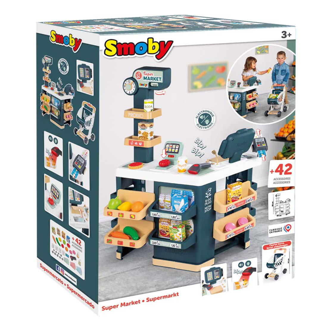 Smoby Supermarkt Met Accessoires, 42dlg.