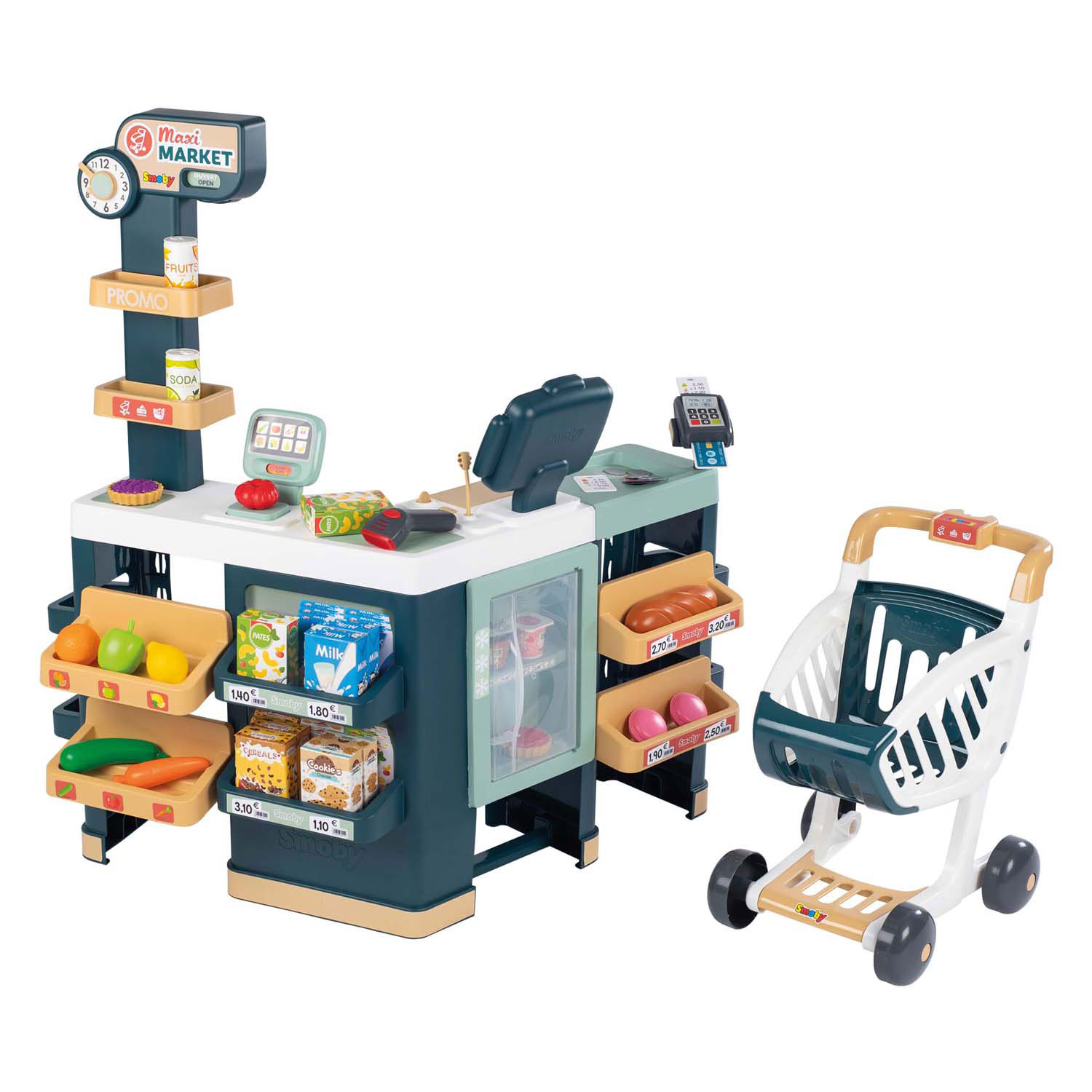 Smoby Supermarché Grand Avec Accessoires, 50 pcs.