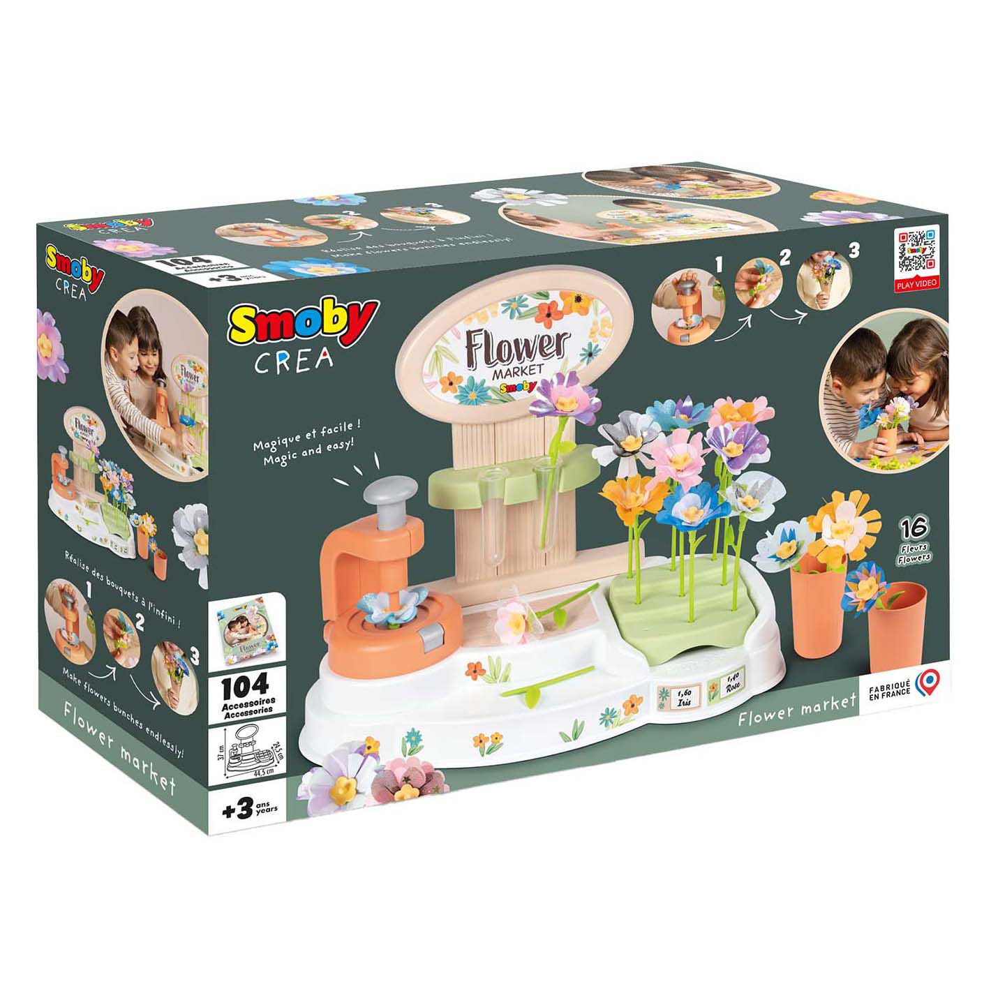 Smoby Crea Bloemenwinkel, 104dlg.