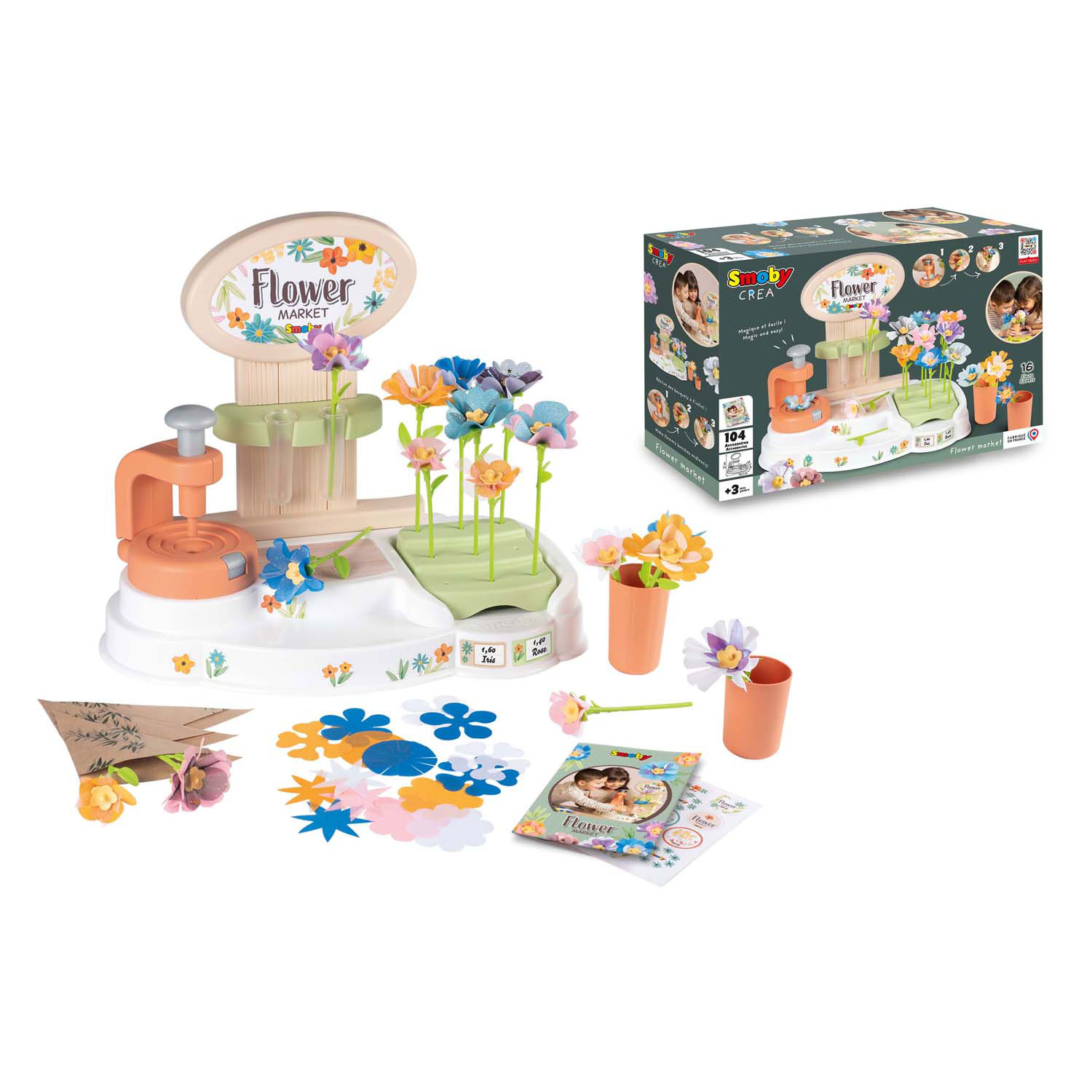 Smoby Crea Bloemenwinkel, 104dlg.