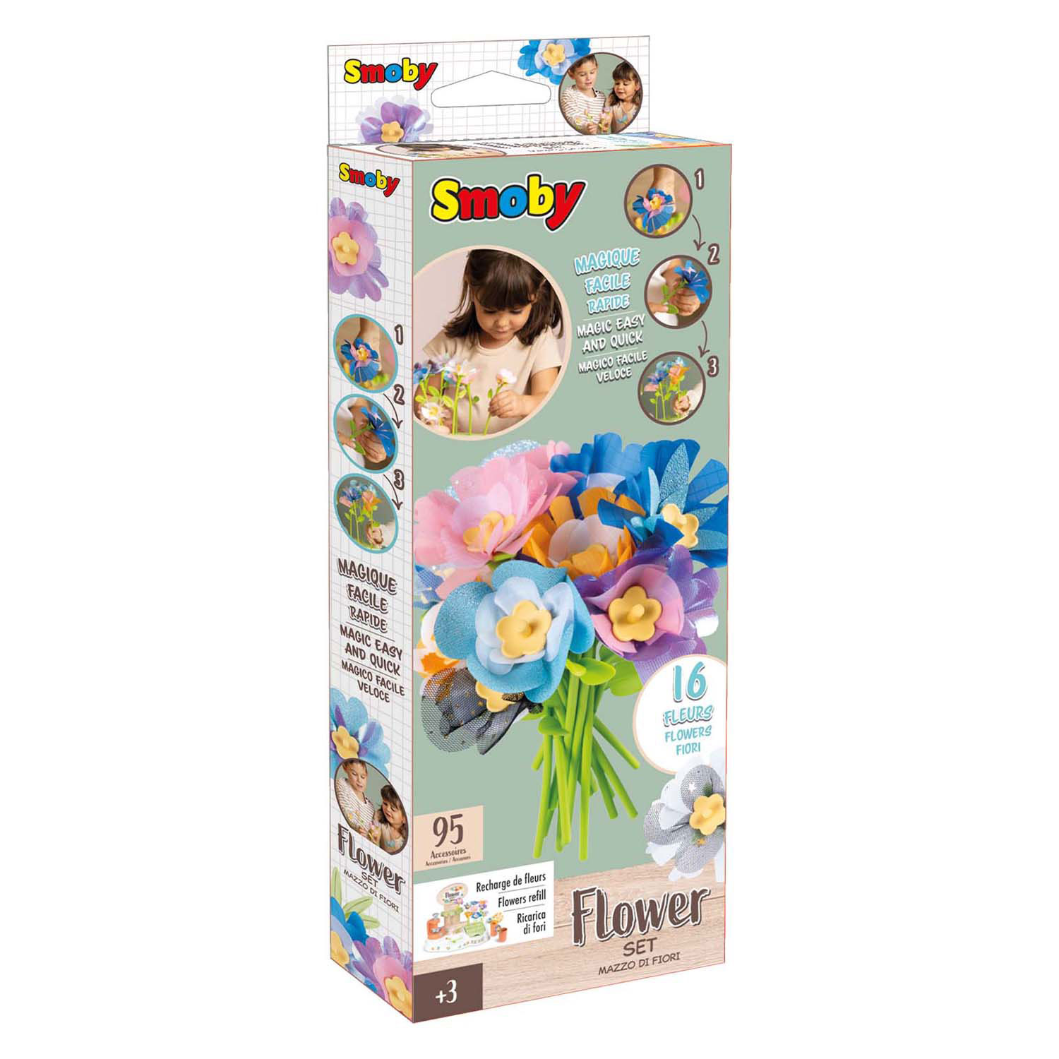 Smoby Crea Bloemenwinkel Navulling, 95dlg.