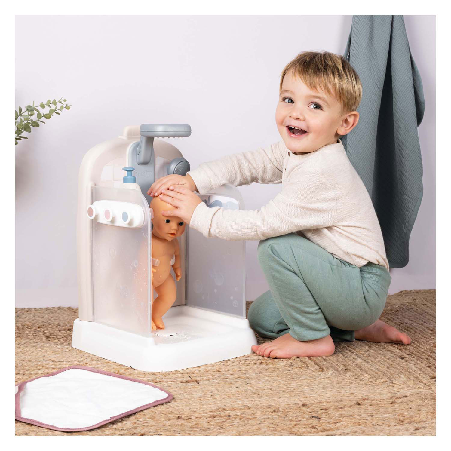 Cabine de douche Smoby Baby Nurse avec 3 accessoires