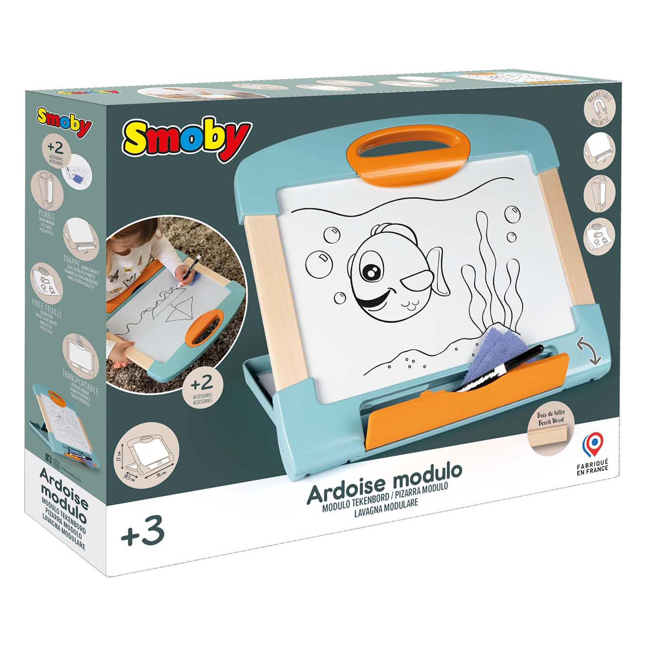 Smoby Magnetisch Tekenbord met Uitklapbare Steun