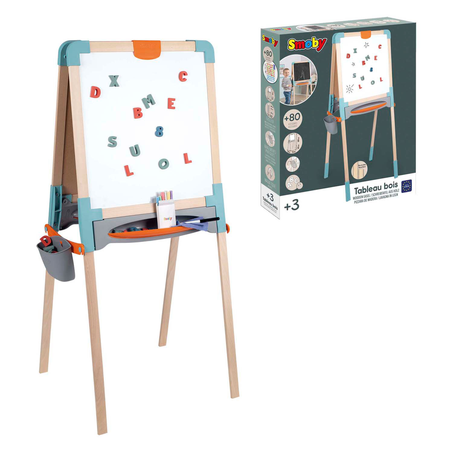 Smoby Magnetisch Schoolbord Hout