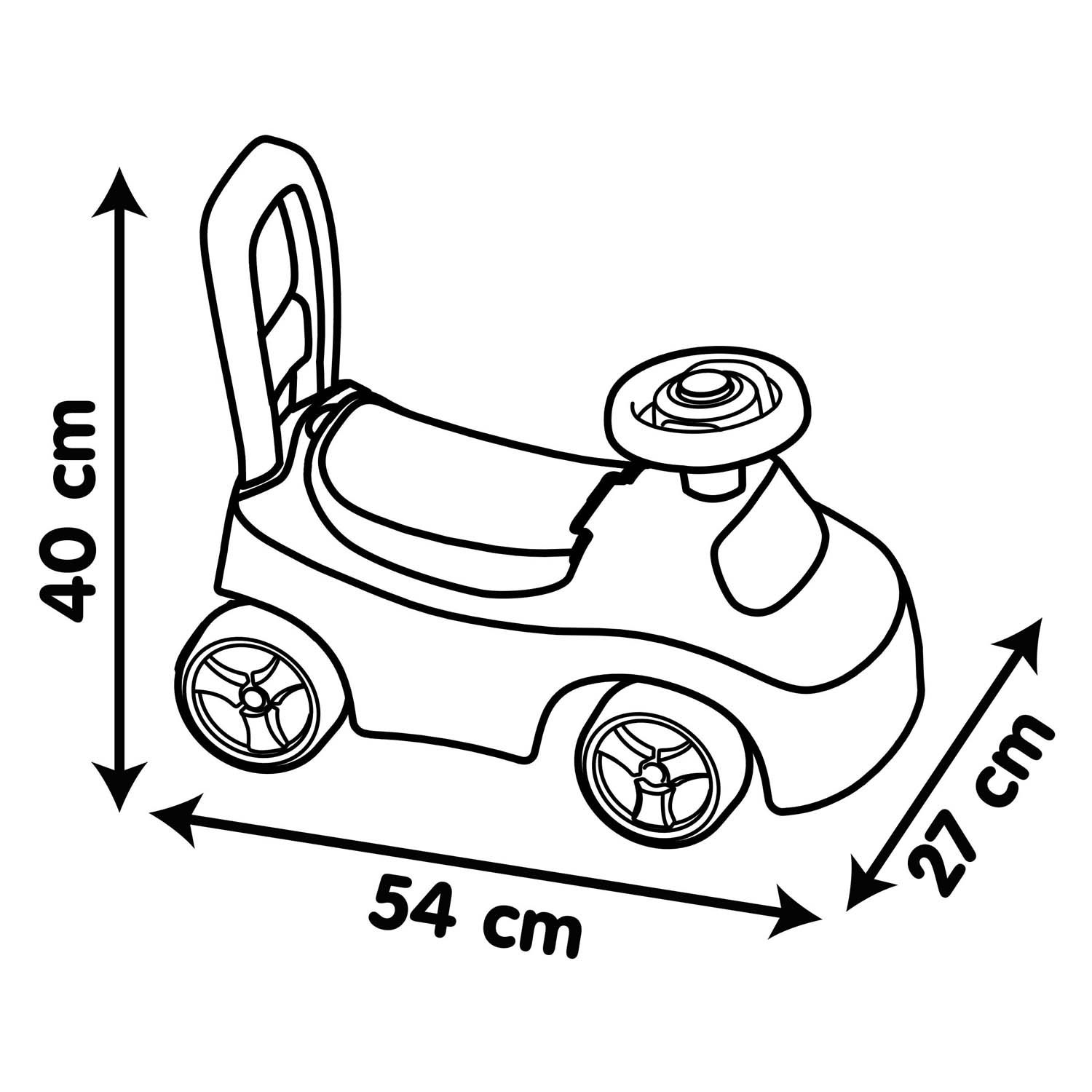 Smoby  Loopauto Rood