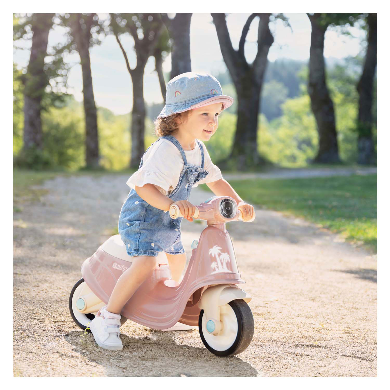 Smoby Scooter Loopauto Roze