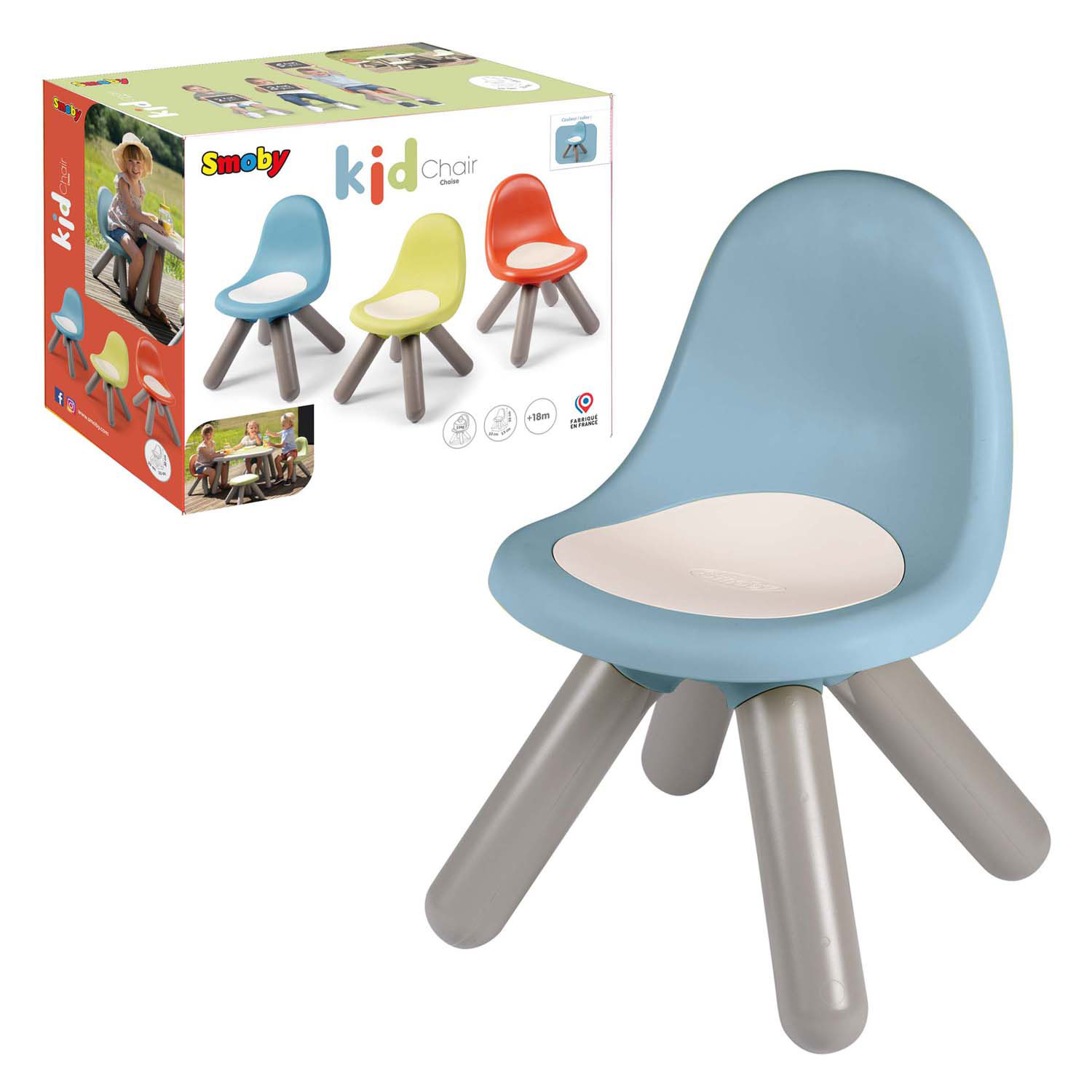 Smoby Life Kinderstoel Blauw