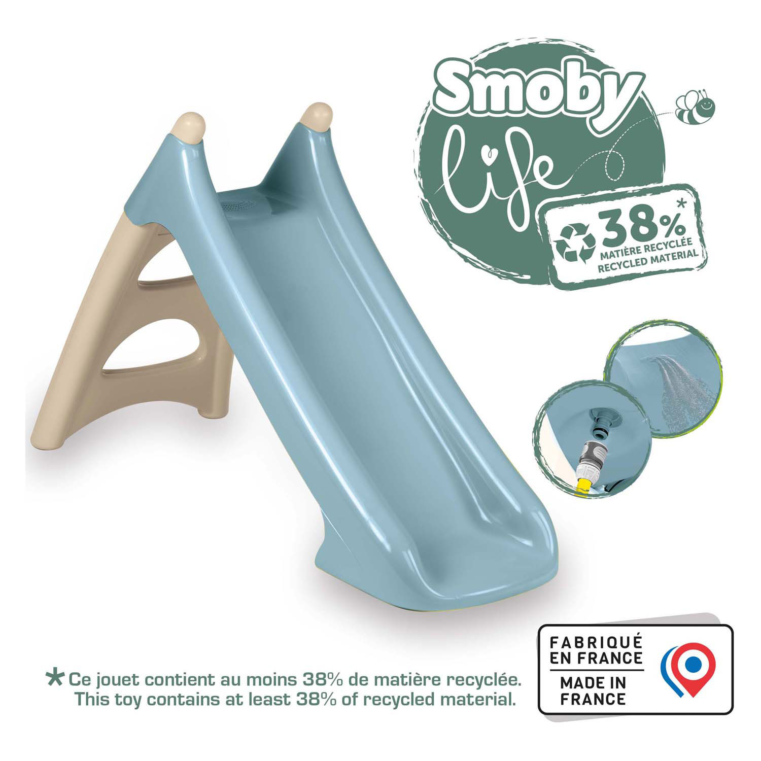 Smoby Life Glijbaan Blauw, 90cm