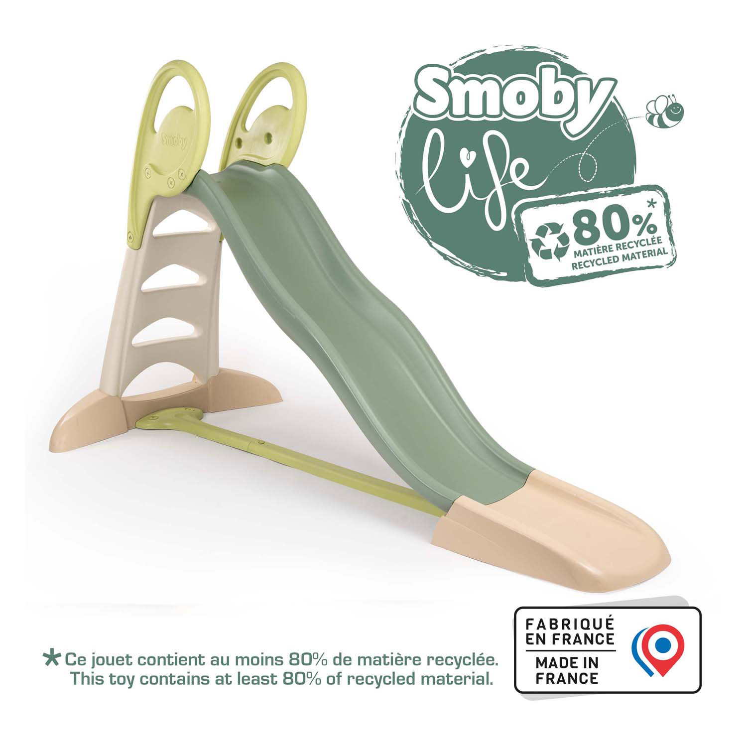 Smoby Life Glijban Golvend Groen met Wateraansluiting, 230cm