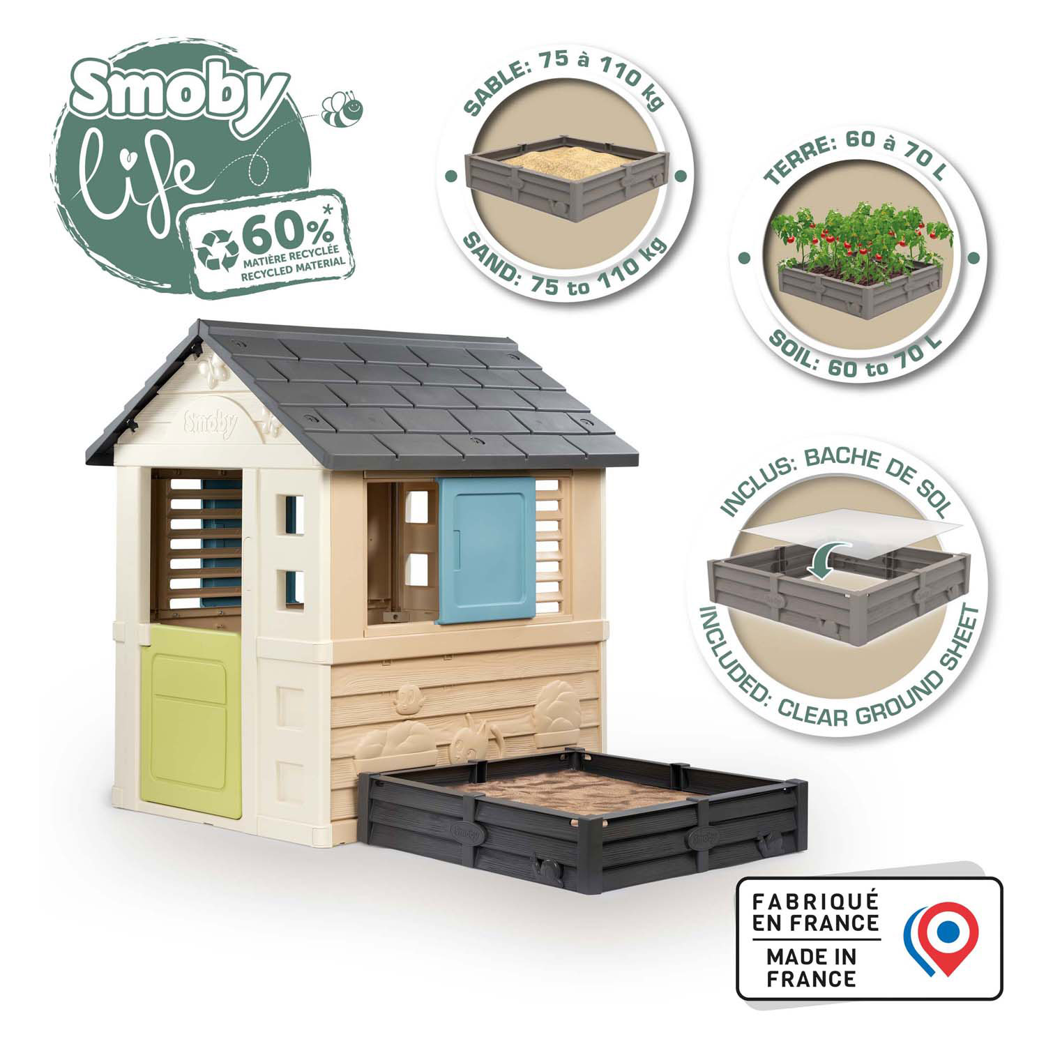 Smoby Life Vierkant Speelhuis