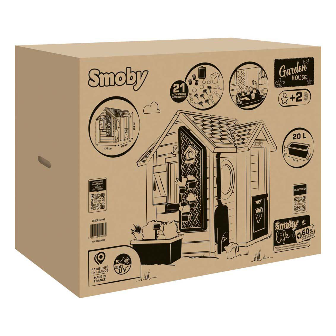 Smoby Life Tuin Speelhuis