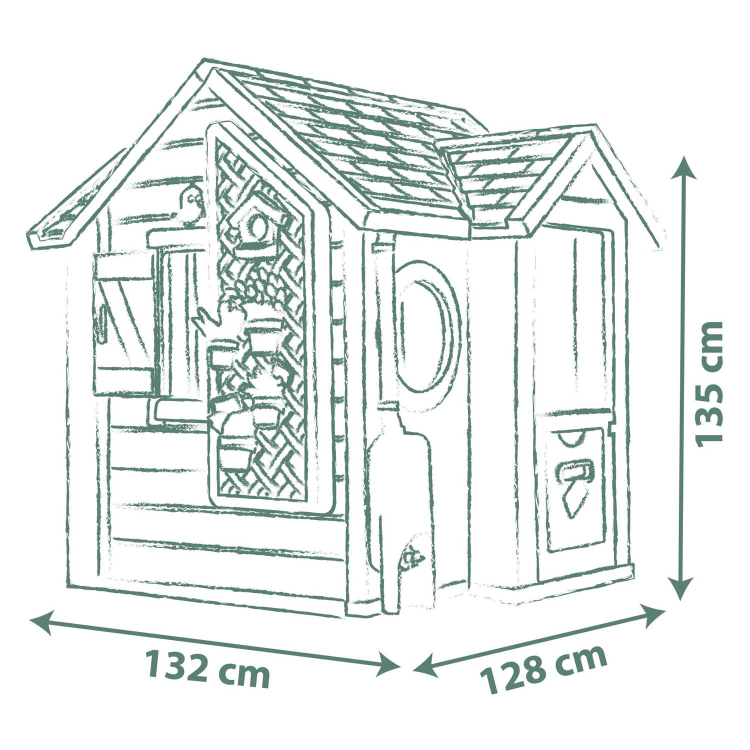 Smoby Life Tuin Speelhuis