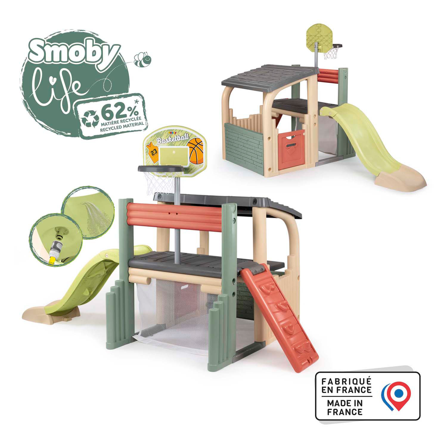 Smoby Life Plezier Sport Centrum met Glijbaan