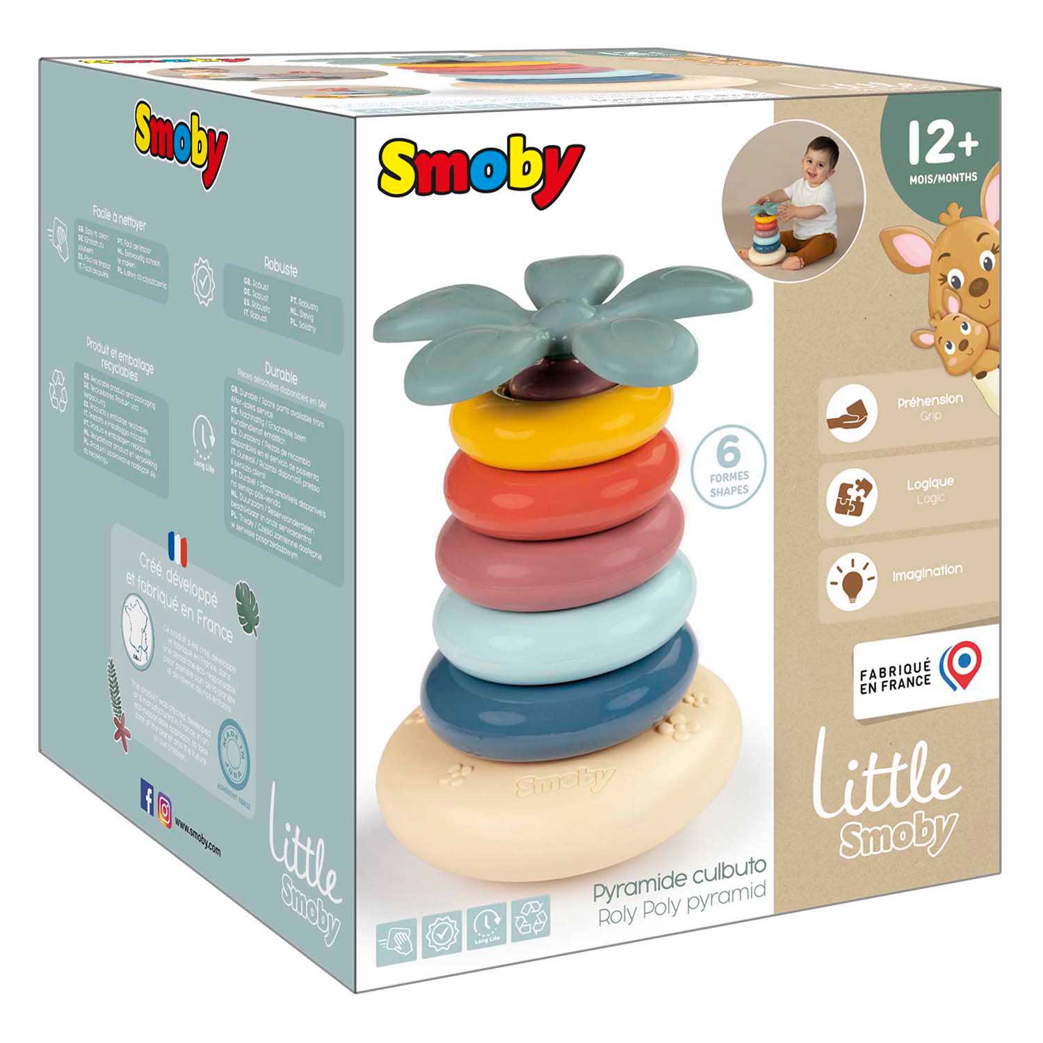 Pyramide empilable Little Smoby Roly Poly - 6 pièces.
