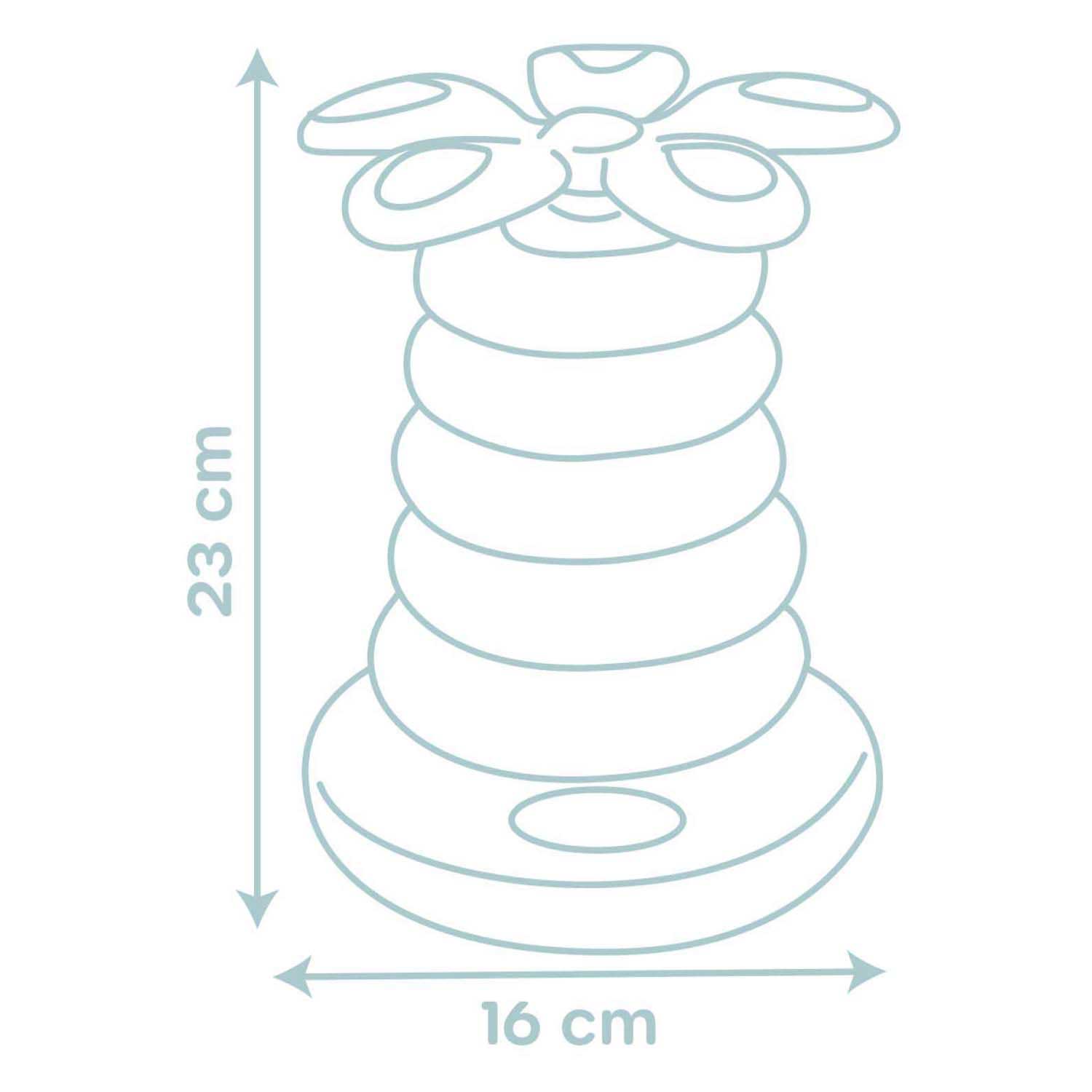Pyramide empilable Little Smoby Roly Poly - 6 pièces.