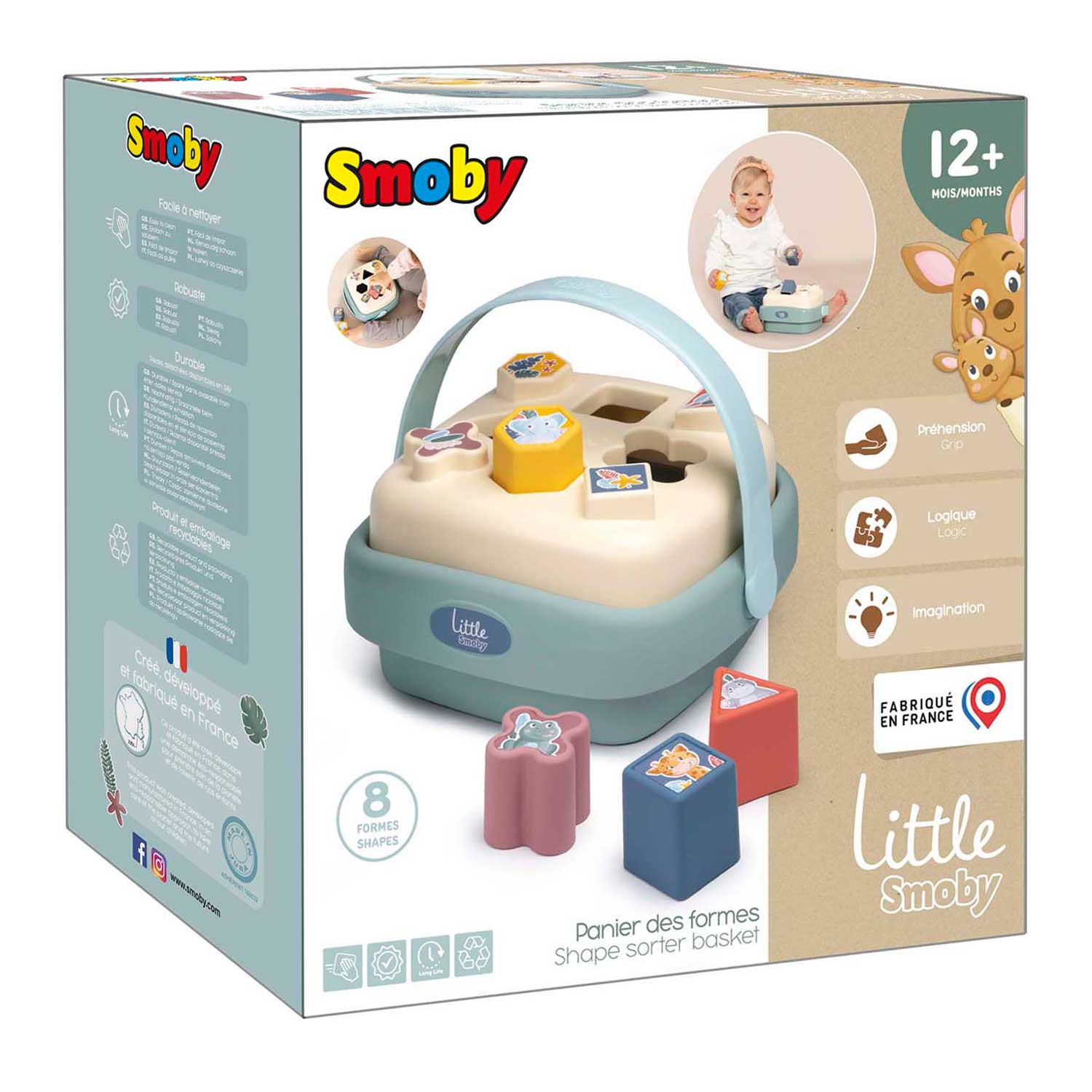 Trieur de formes Little Smoby - 9 pièces.