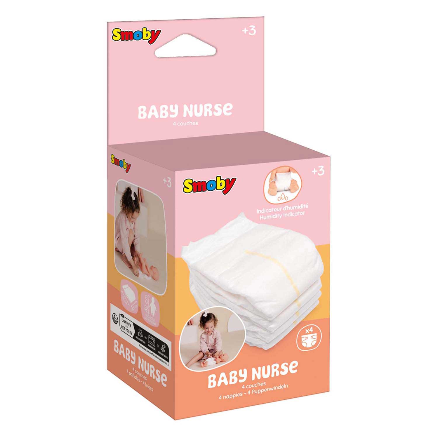 Smoby Baby Nurse Luiers - 4dlg.