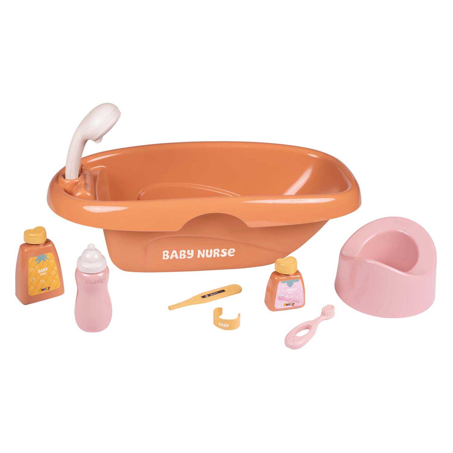 Smoby Baby Nurse Poppenbadset - 9dlg.