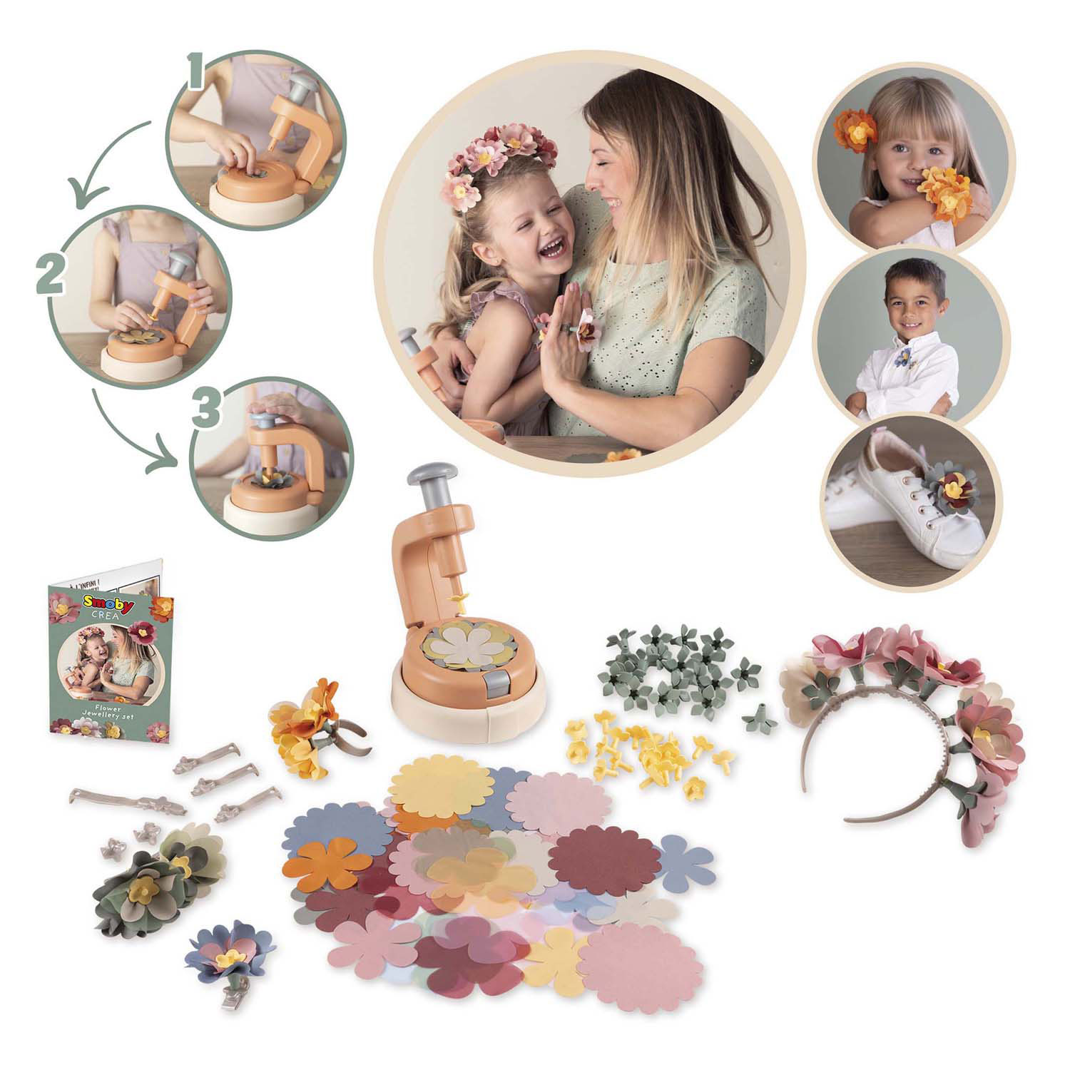 Kit de création de bijoux en forme de fleurs Smoby