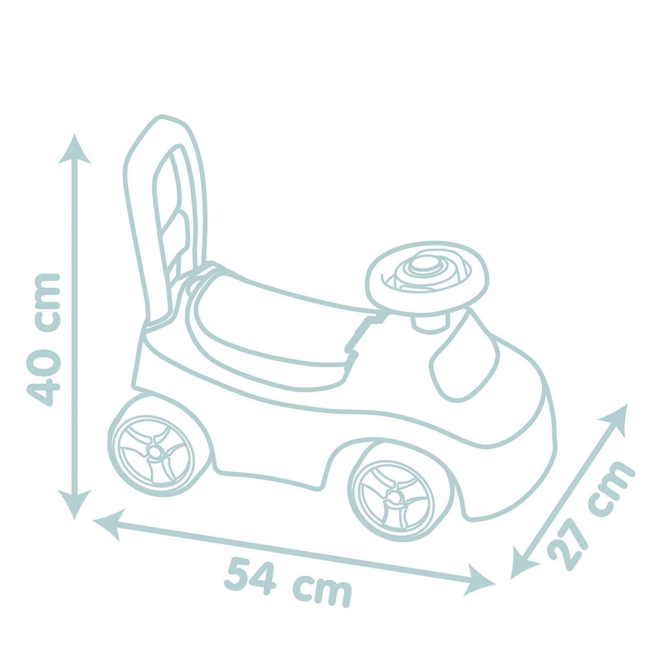 Petit wagonnet à pédales Smoby Loopwagon