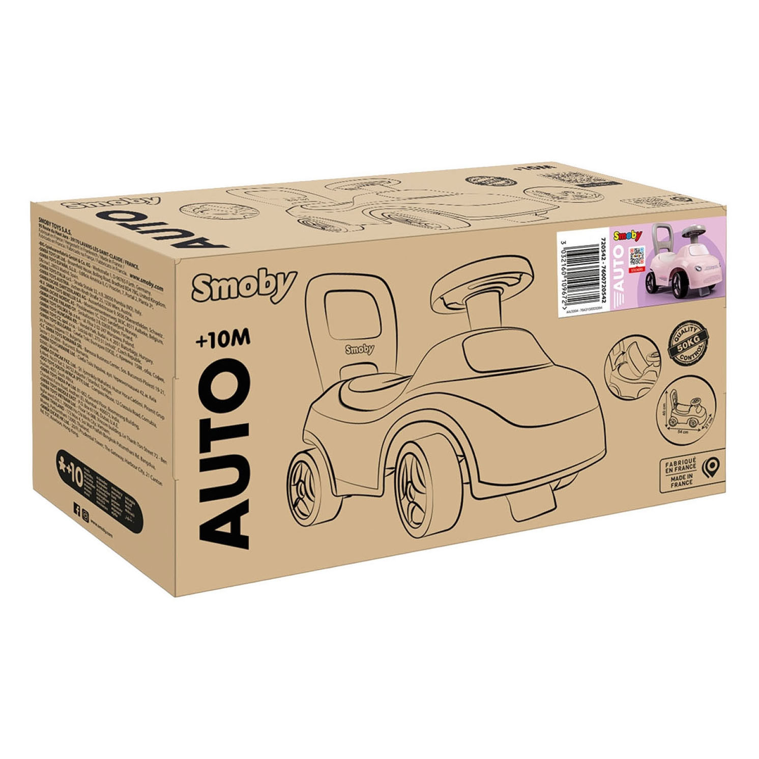 Smoby Loopauto Ride On - Rose