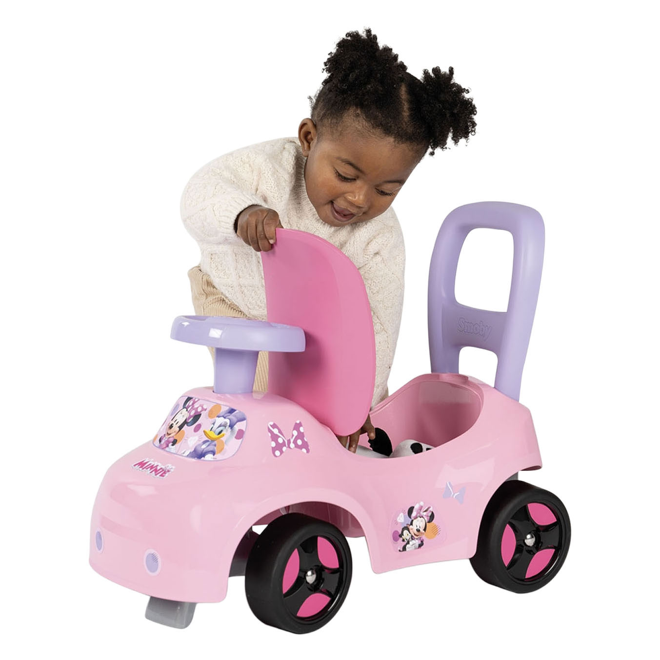 Voiture Minnie Mouse Smoby Loopauto - Rose