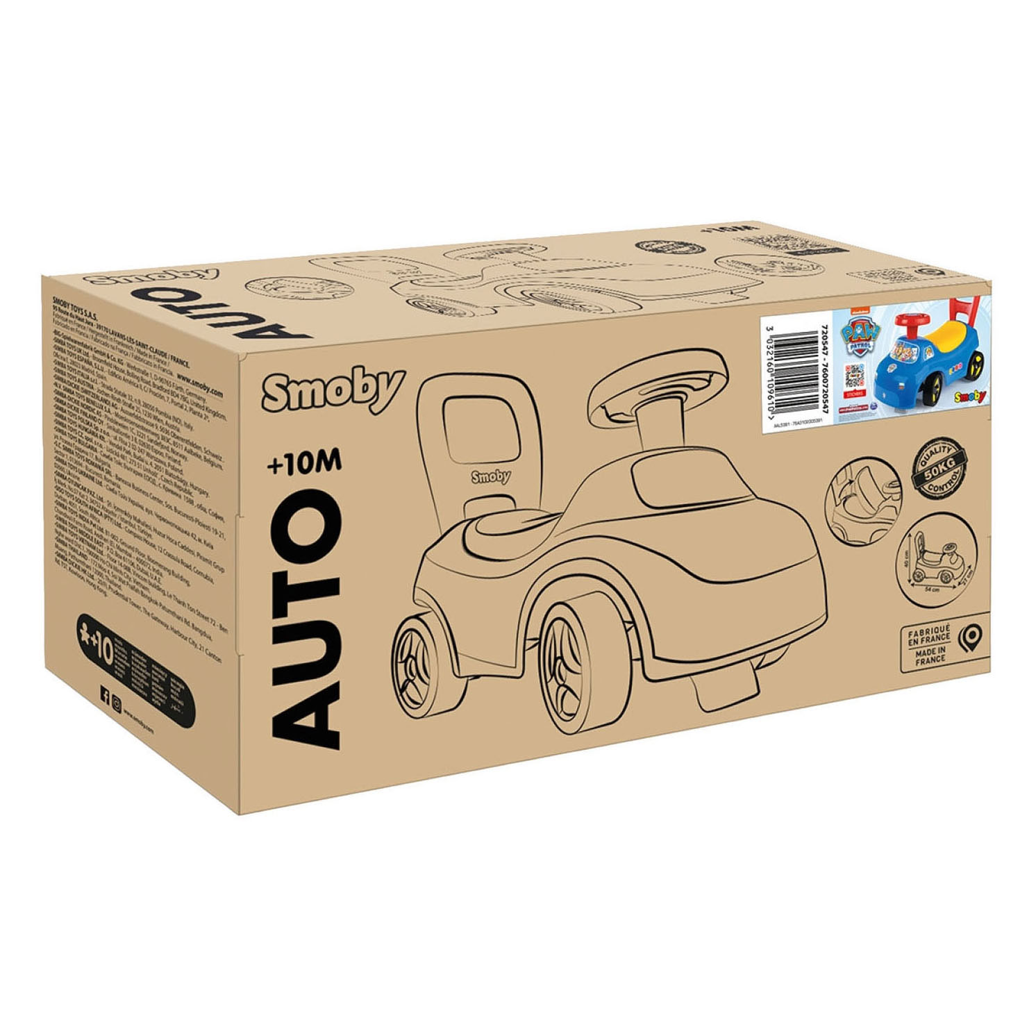 Voiture Smoby Loop Pat' Patrouille
