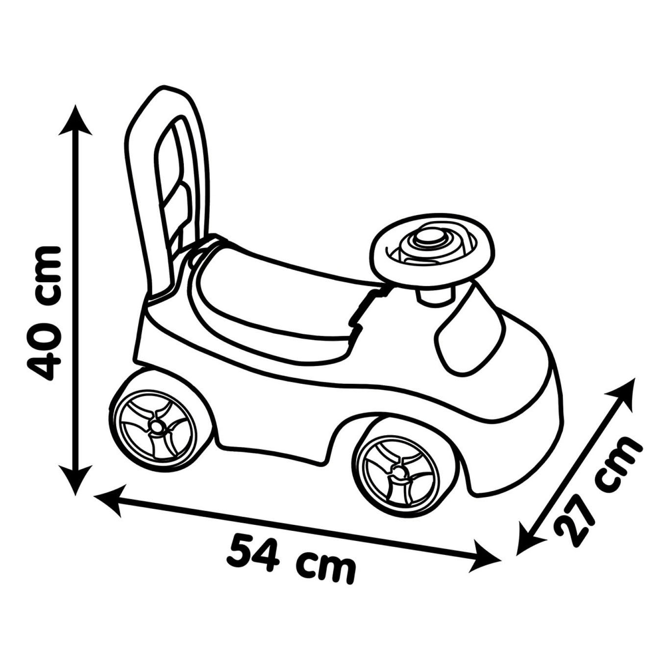 Smoby 2-en-1 Loopauto Ride On - Route