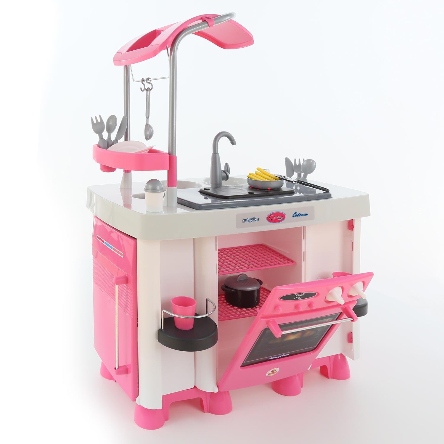 WADER Spielküche mit Spülmaschine Kinderküche Kinderspielzeug Set Carmen 