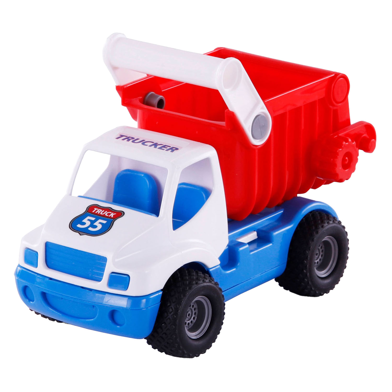 Cavallino Toys Cavallino Grip Kiepvrachtwagen met Rubberbanden, 26cm