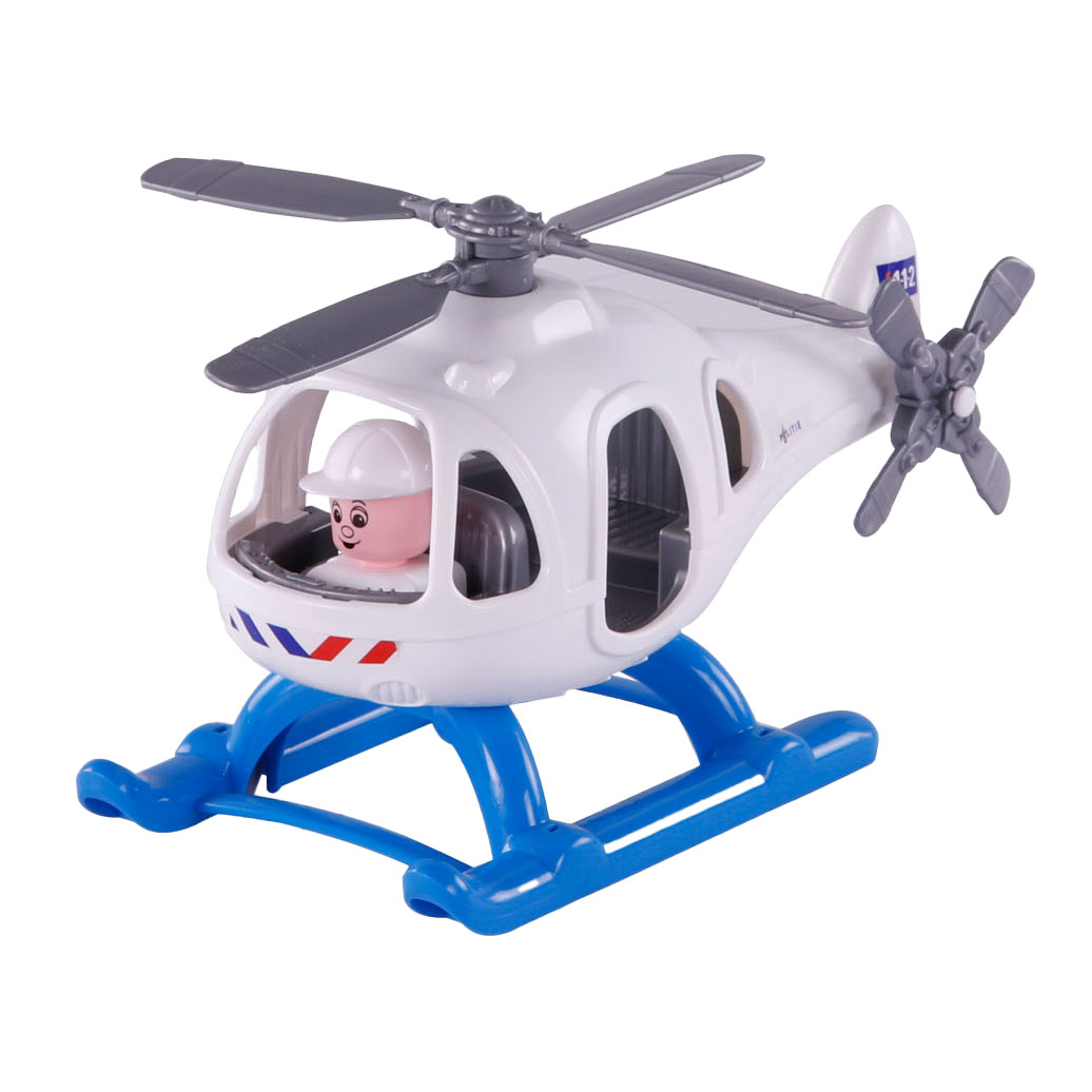 Cavallino Toys Cavallino Politiehelikopter met Speelfiguur, 29,5cm