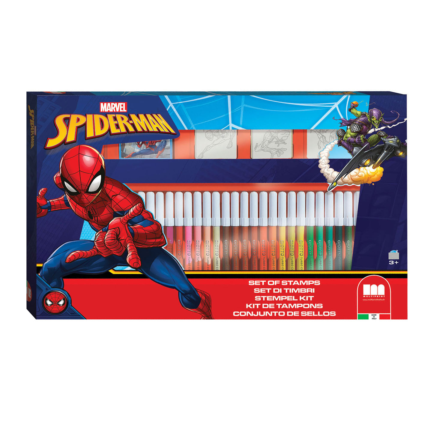 Multiprint Kleurset Spider-man 41-delig Blauw