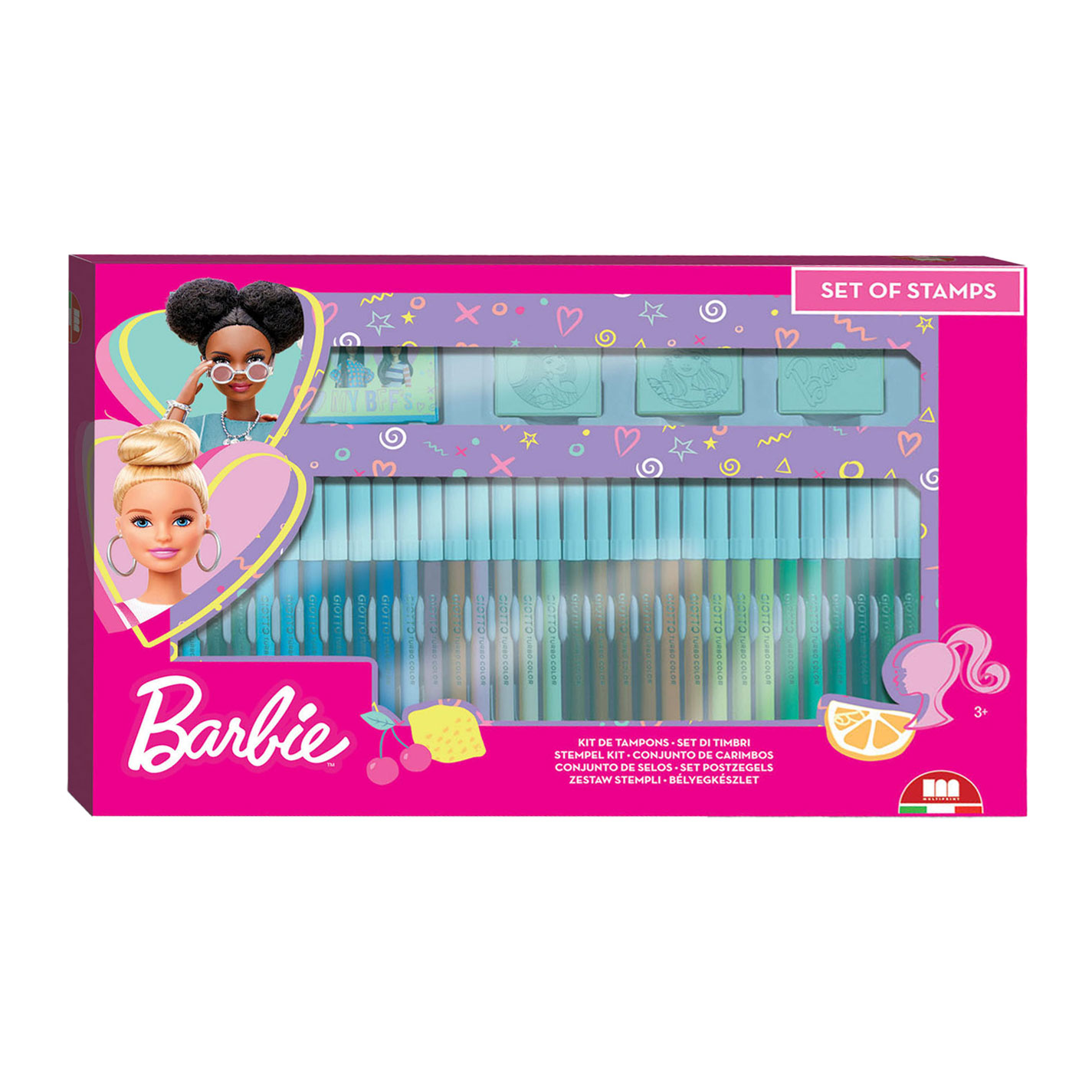 Barbie Kleurset met Stempels, 41dlg.
